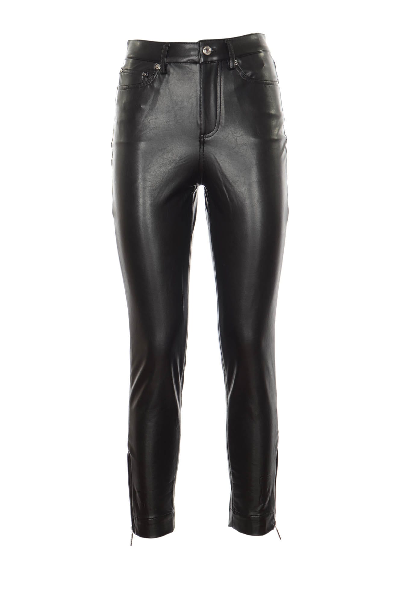 Michael Kors Shiny 5 Pockets Leather Trousers