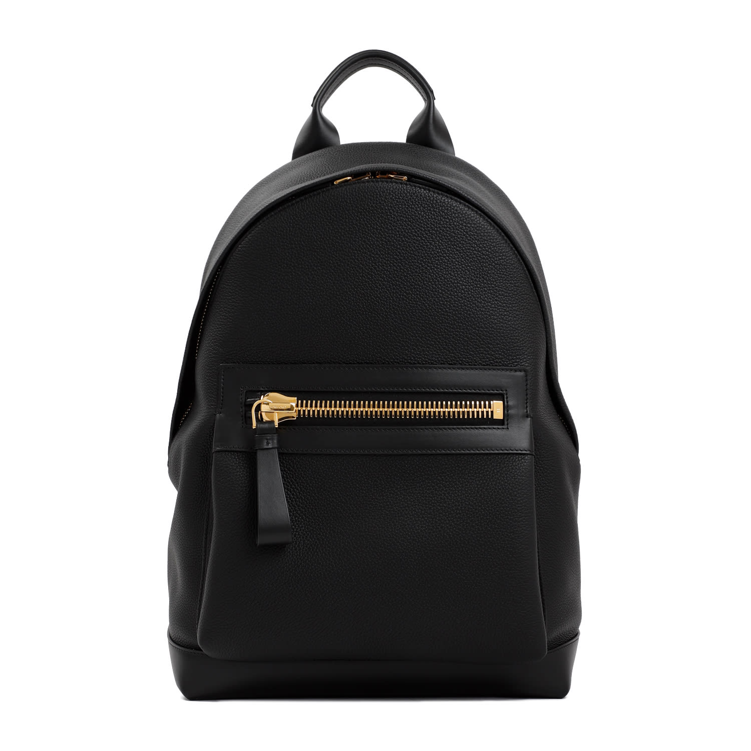 Shop Tom Ford Calf Leather Backpack In Black