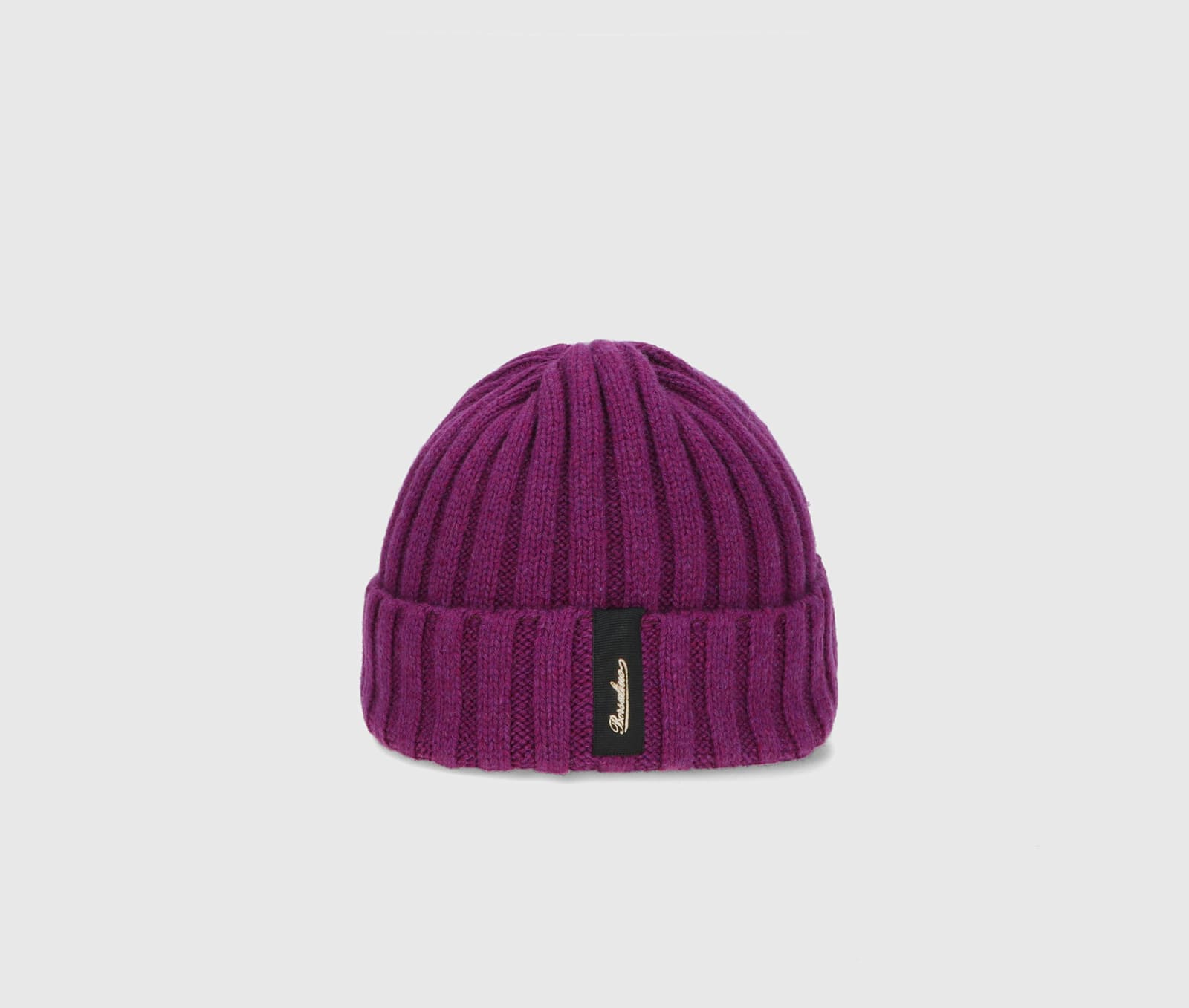 Shop Borsalino Hill Beanie Cashmere In Eggplant Purple