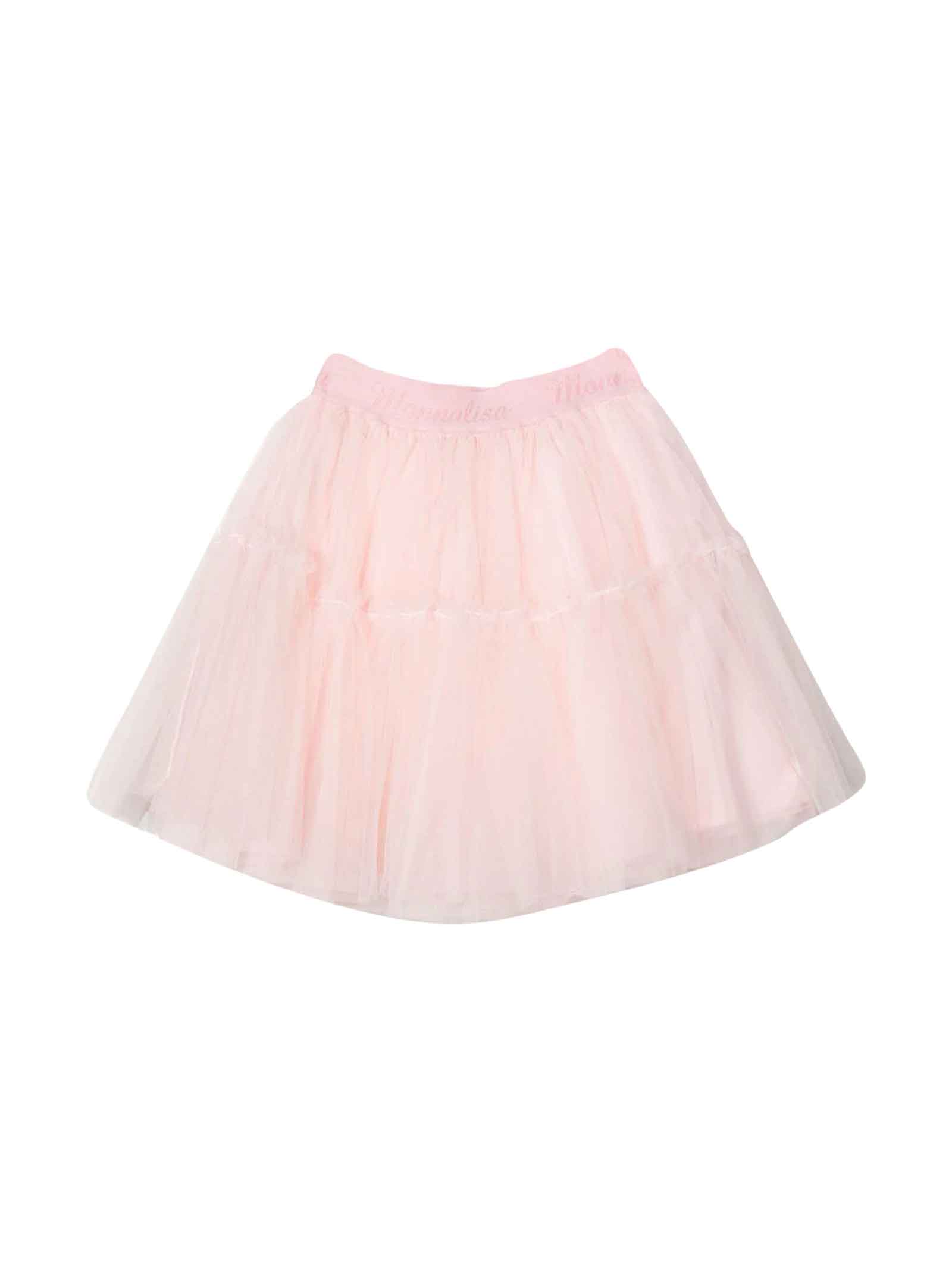 Monnalisa Pink Skirt Girl