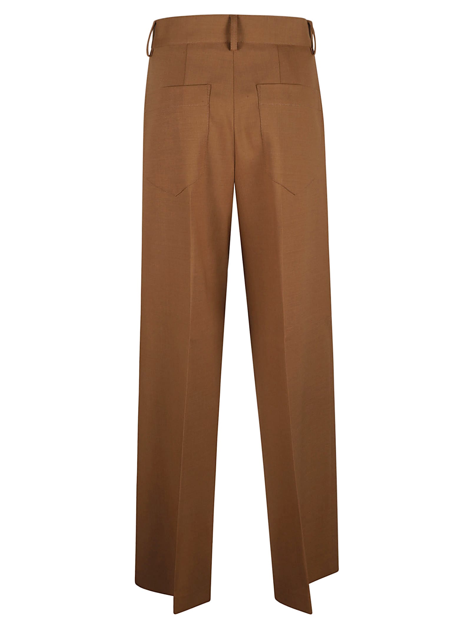 Shop Philosophy Di Lorenzo Serafini Straight Leg Plain Trousers In Chocolate