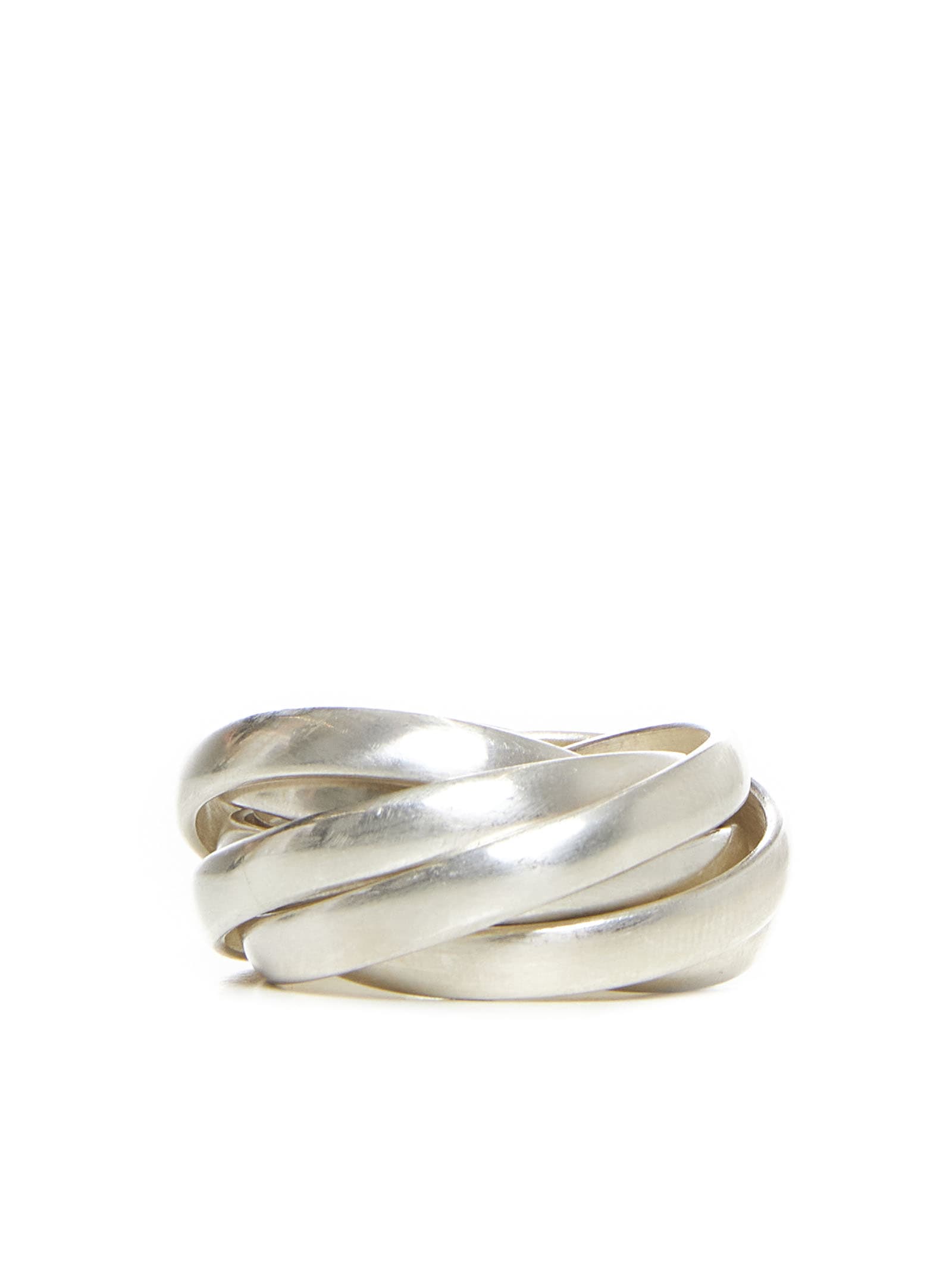 Shop Jil Sander Ring In Argento