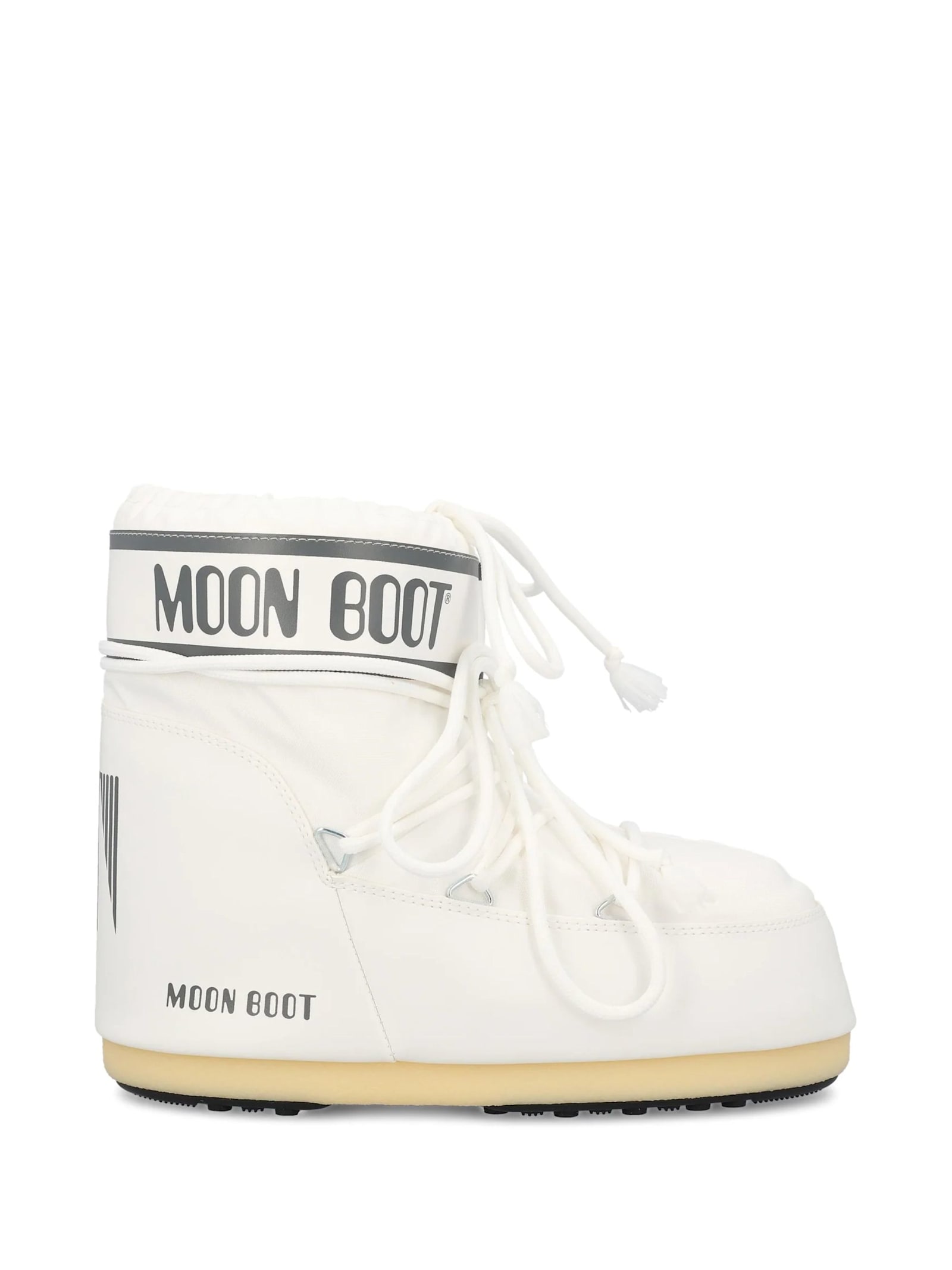 Moon Boot Icon Low Nylon White Snow Boots In Multi