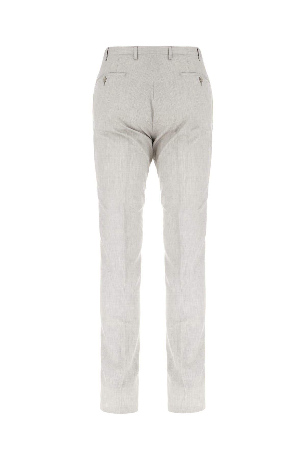 Corneliani Grey Wool Blend Pants In Grigio