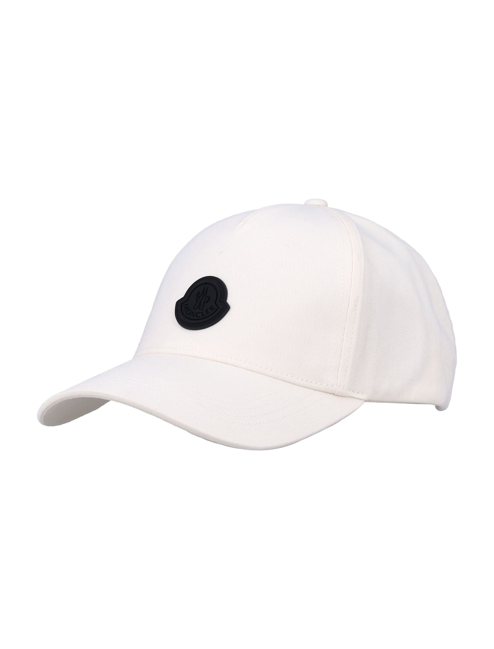 Moncler Cotton Baseball Cap In White