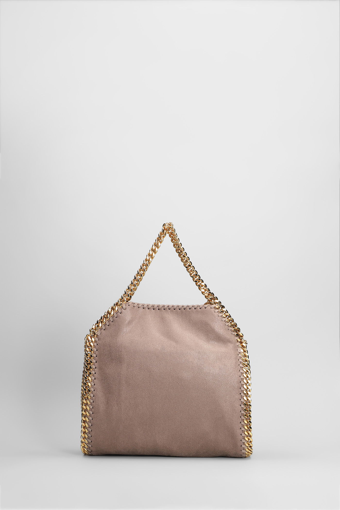 Stella Mccartney Falabella Micro Tote In Beige Polyester In Pink