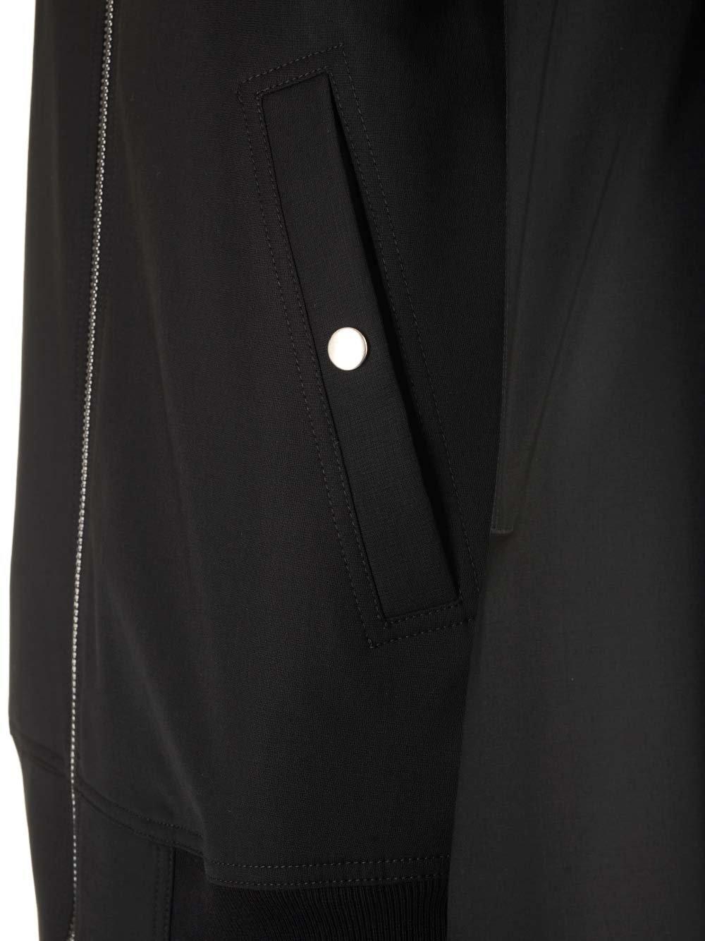 Shop Rick Owens Long Sleeved Zipped Bomber Jacket In Black