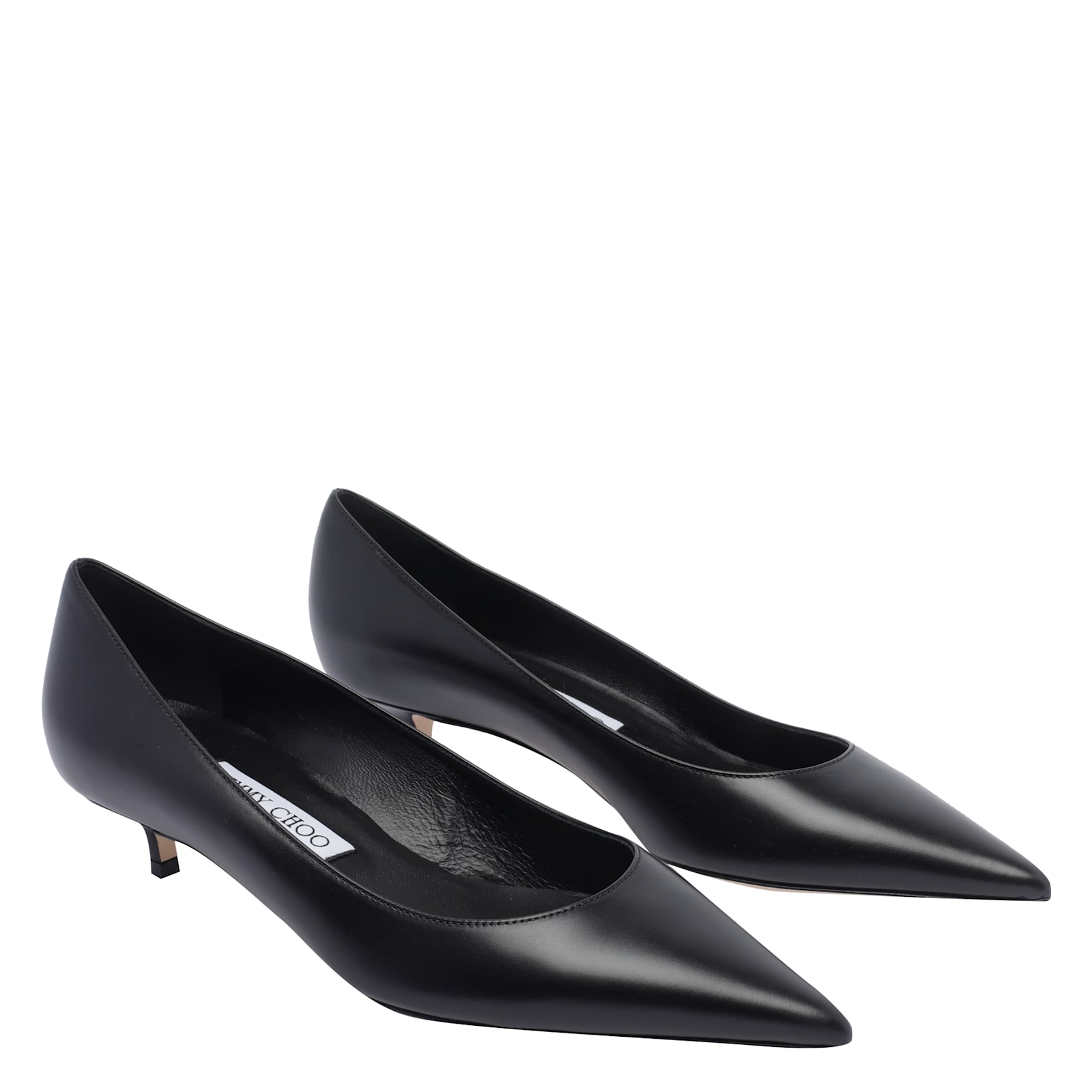 Jimmy Choo 50mm Amelia Pointed-toe Kitten-heel Pumps