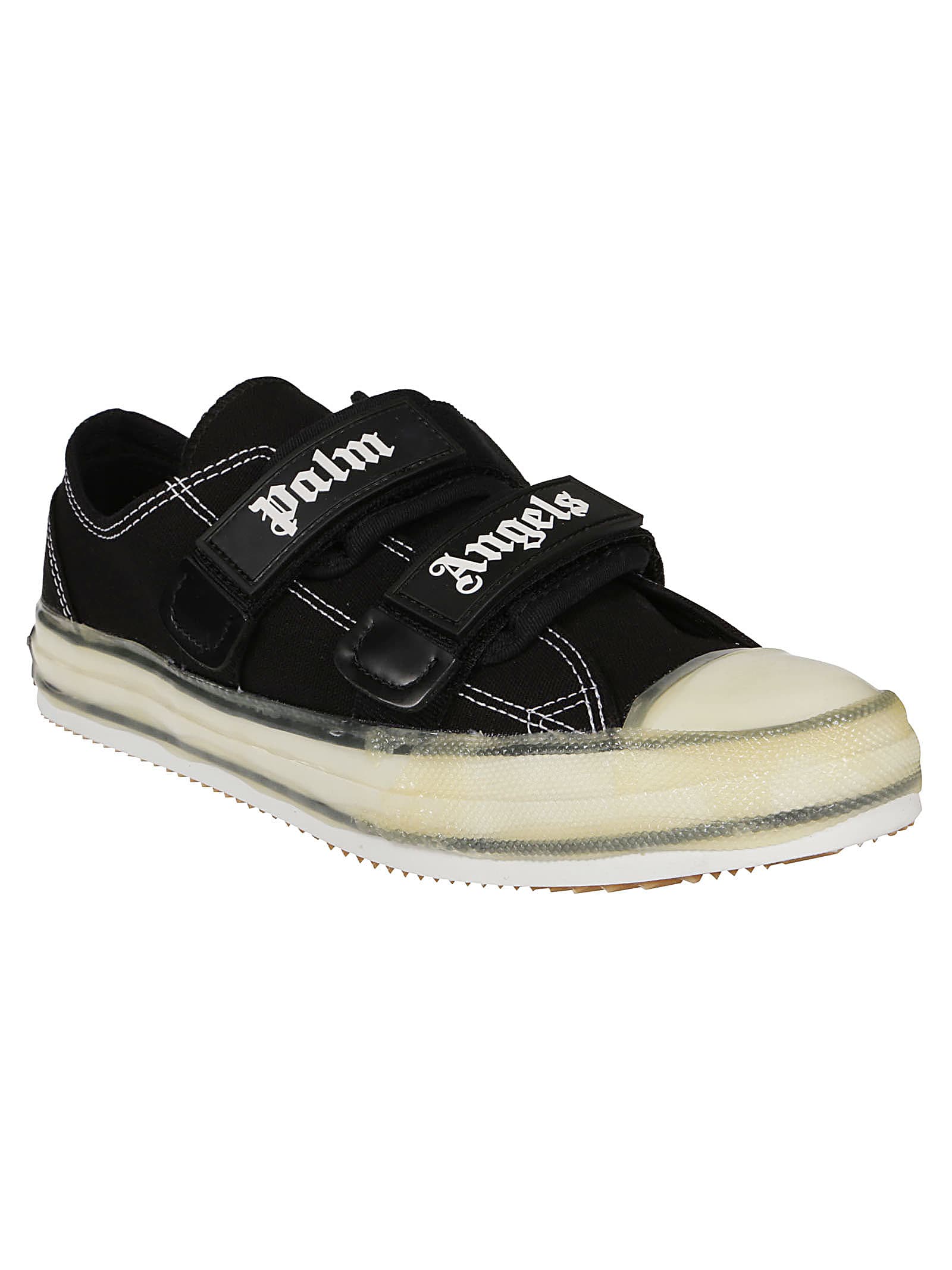 palm angels white logo vulcanized sneakers