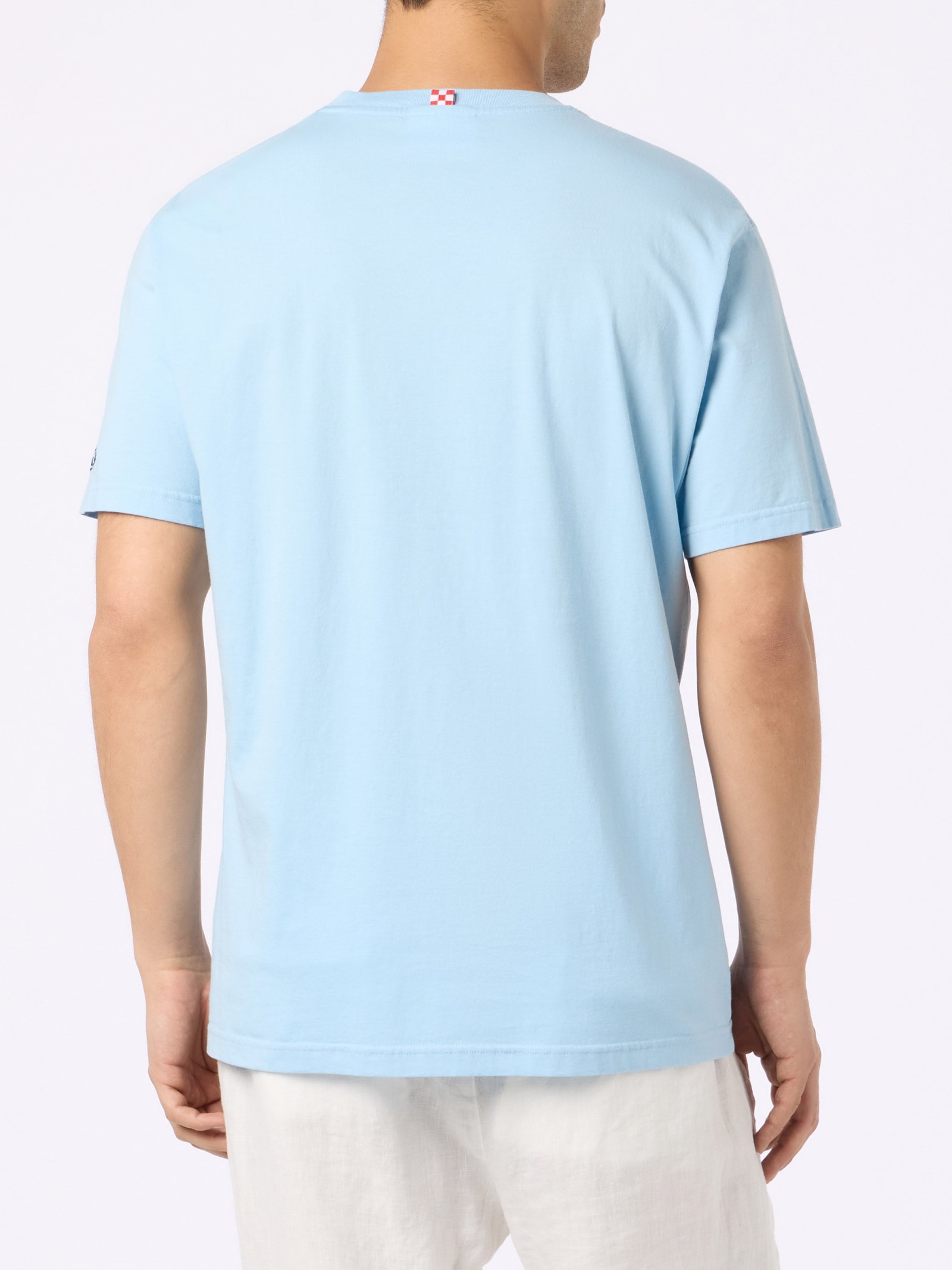 MC2 SAINT BARTH MAN T-SHIRT WITH BIG BABOL CRAB PLACED PRINT AND EMBROIDERY BIG BABOL SPECIAL EDITION 