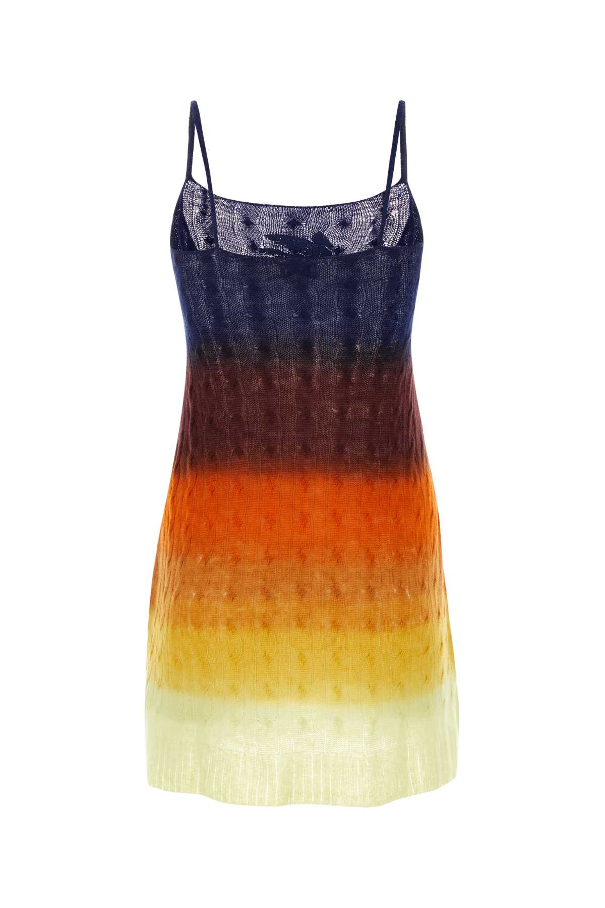 Shop Etro Multicolor Wool Mini Dress