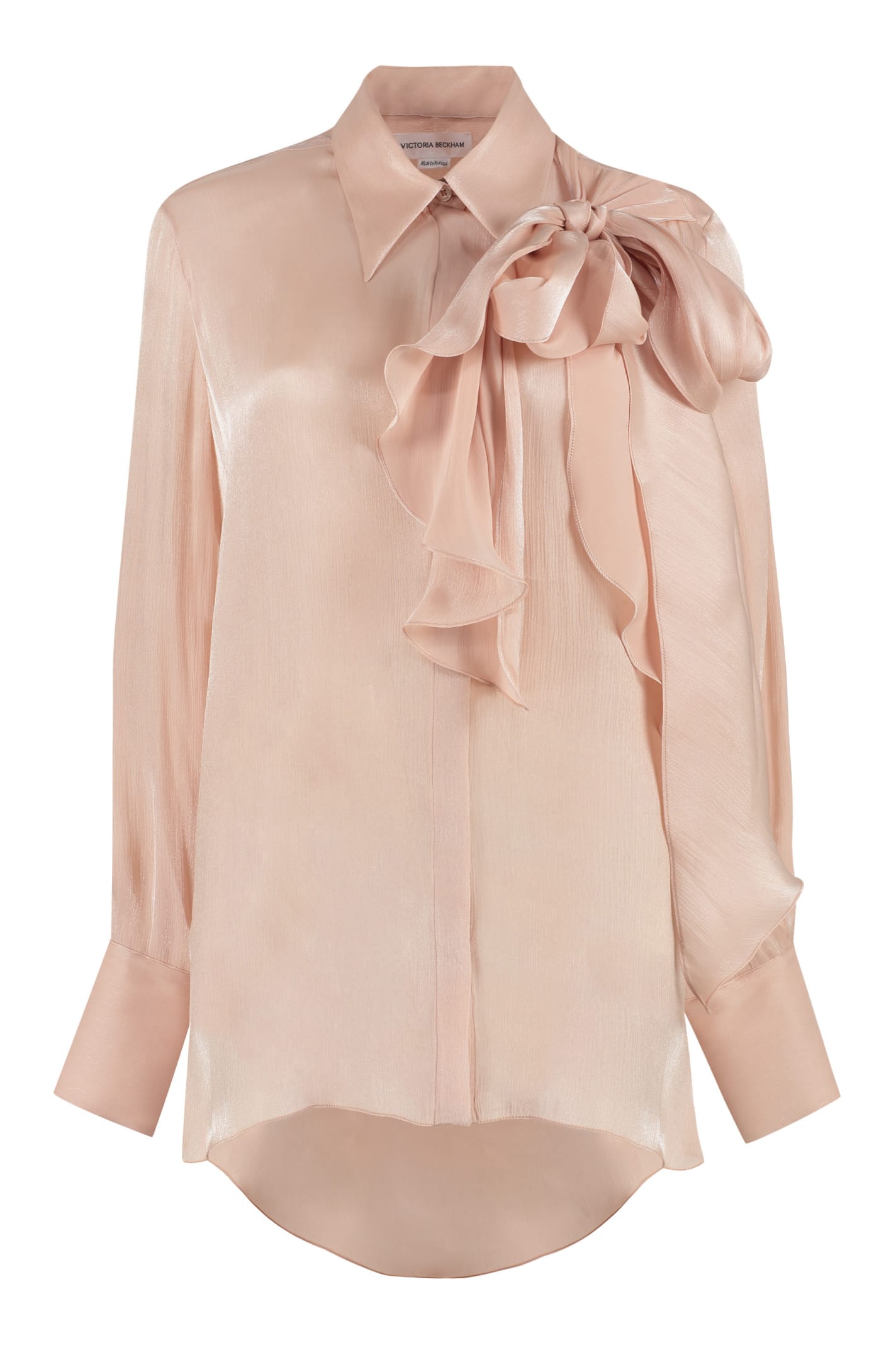 VICTORIA BECKHAM CREPE BLOUSE WITH BOW