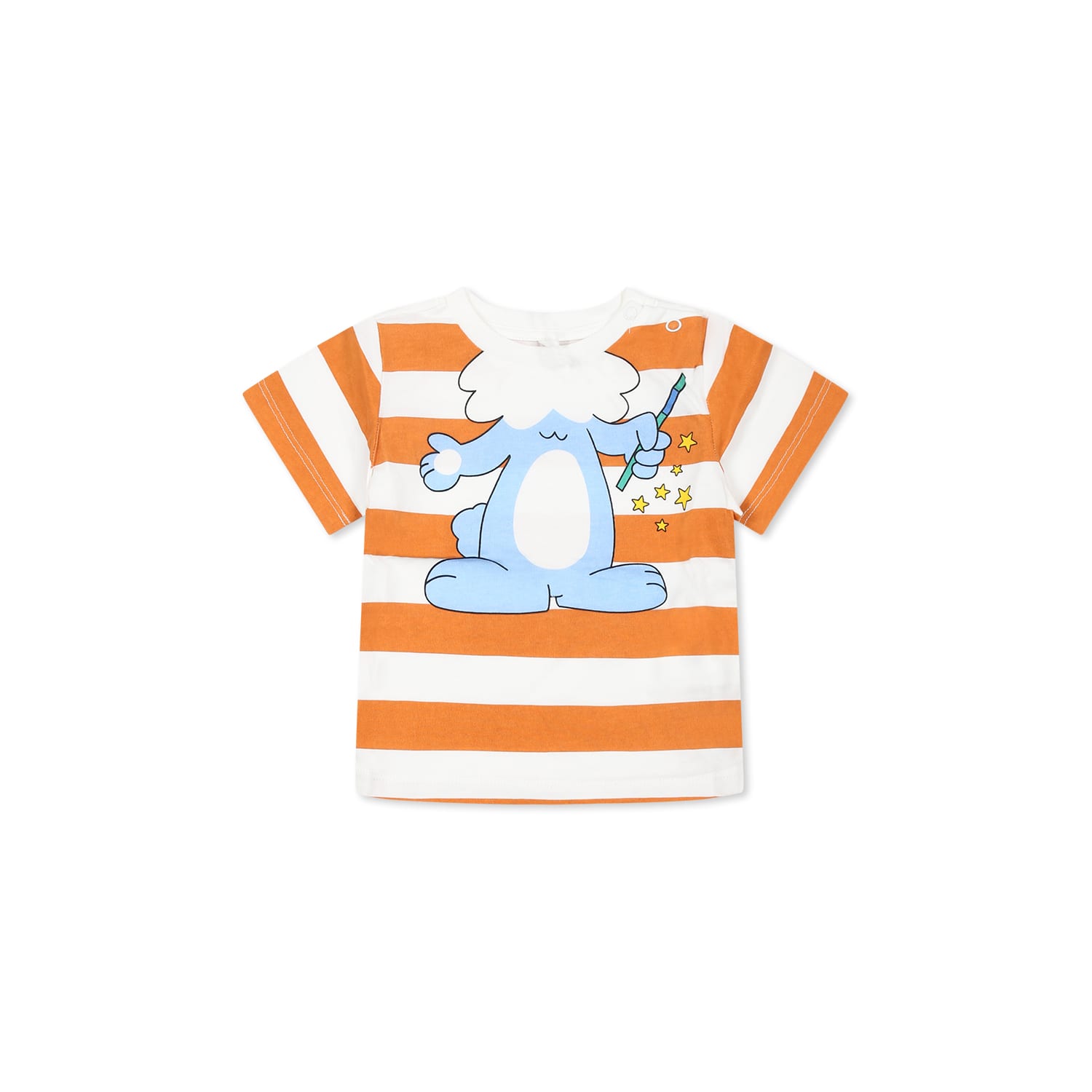 Stella Mccartney Stripe-pattern T-shirt In Multicolor