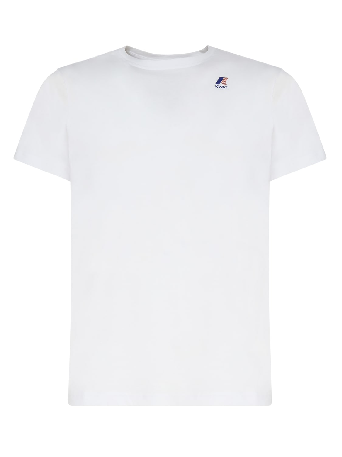Shop K-way T-shirt Logo In Cotton In White