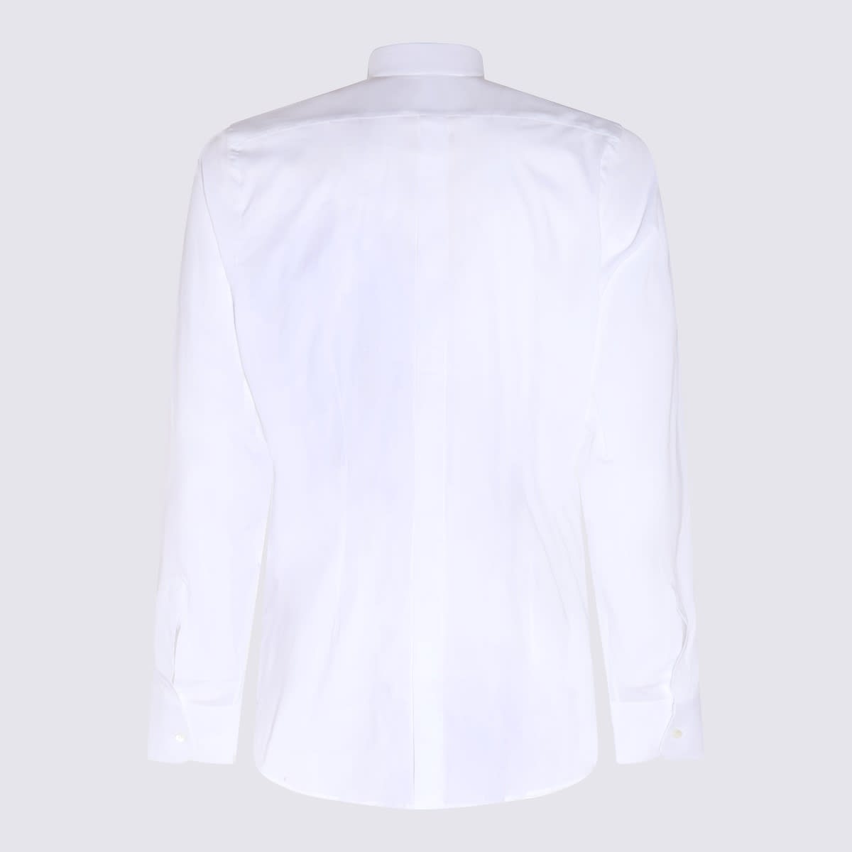 Shop Dolce & Gabbana White Cotton Blend Shirt