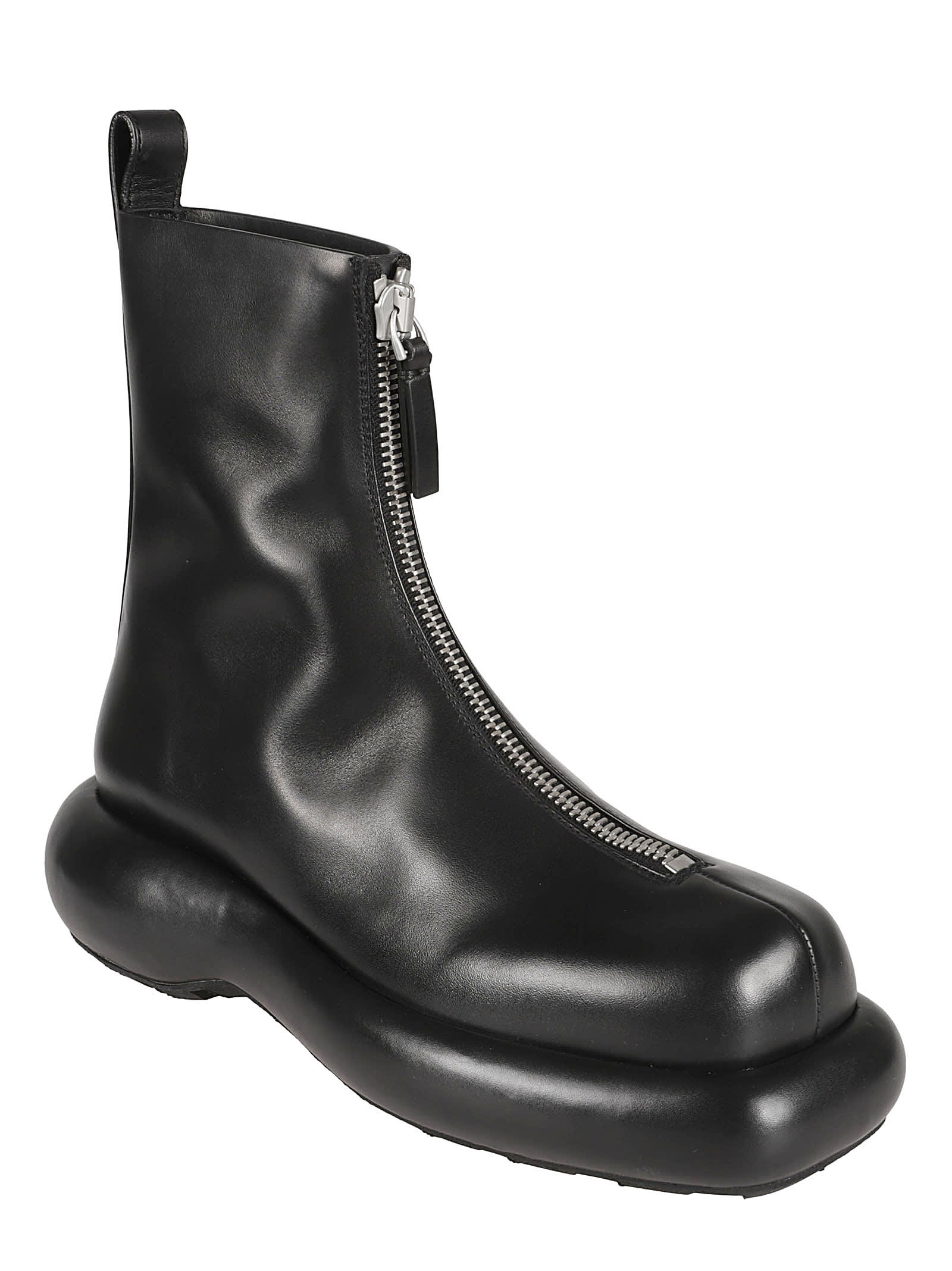 Shop Jil Sander Front Zip Boots