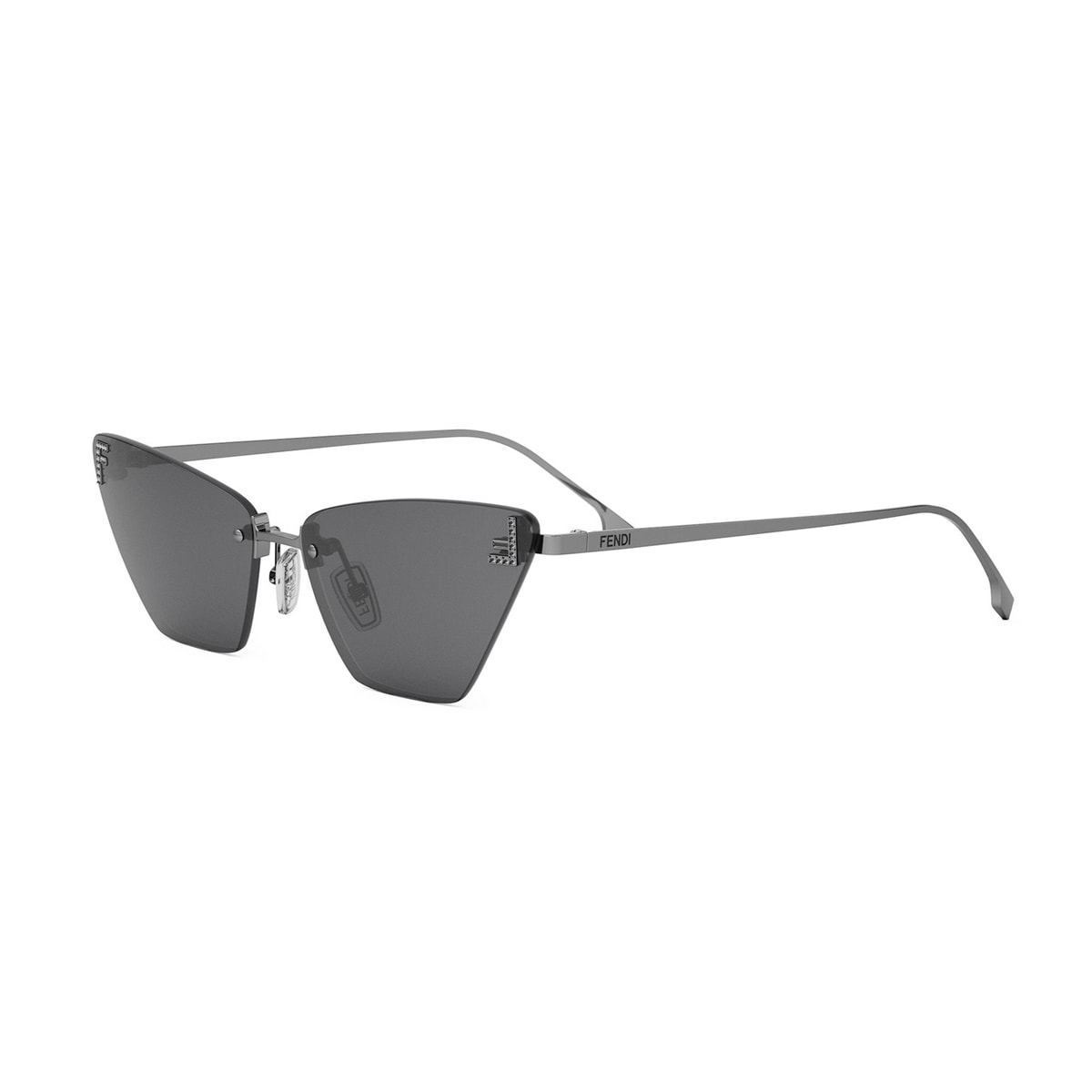 Fendi Fe4160us Cat-eye Crystalized Logo Sunglasses
