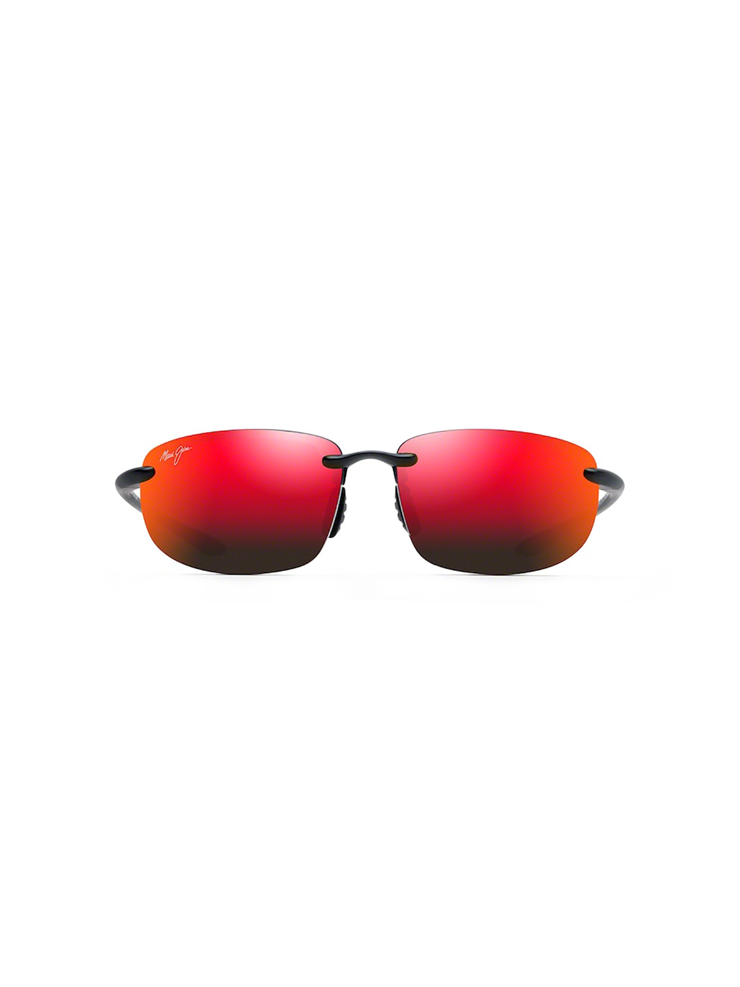 Shop Maui Jim Ho`okipa Asian Fit Sunglasses In Hawaii Lava Hookipa Black
