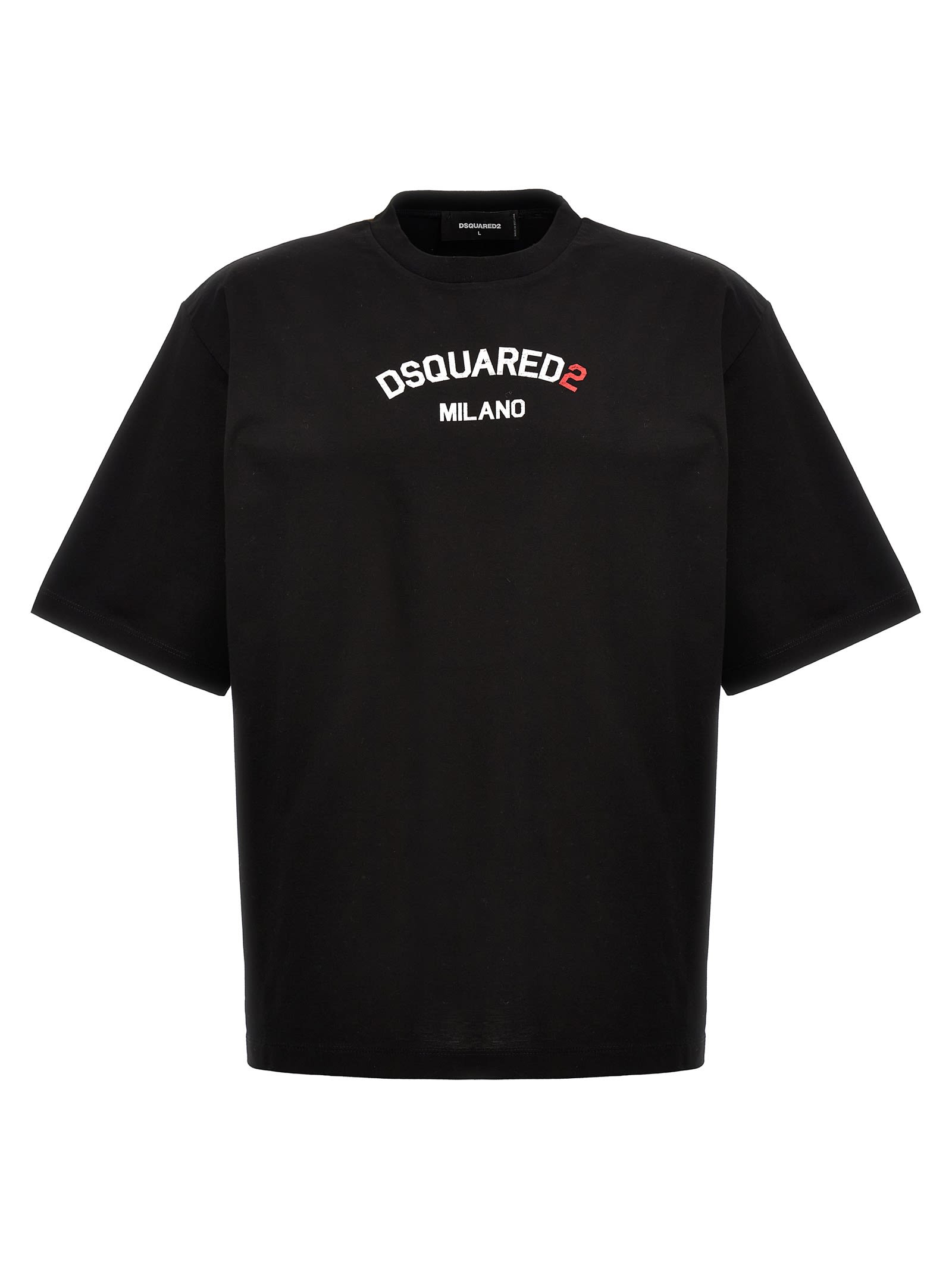 Shop Dsquared2 Logo T-shirt In Black