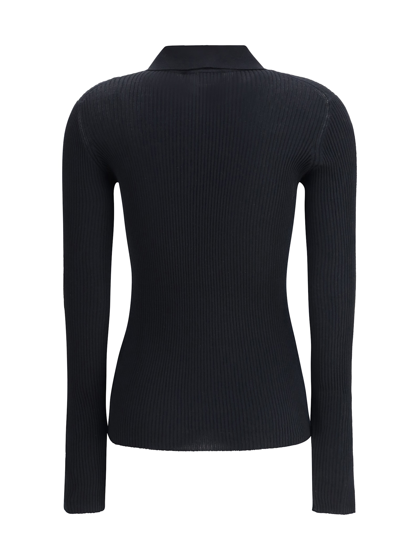 Dolce & Gabbana Ribbed Polo Sweater