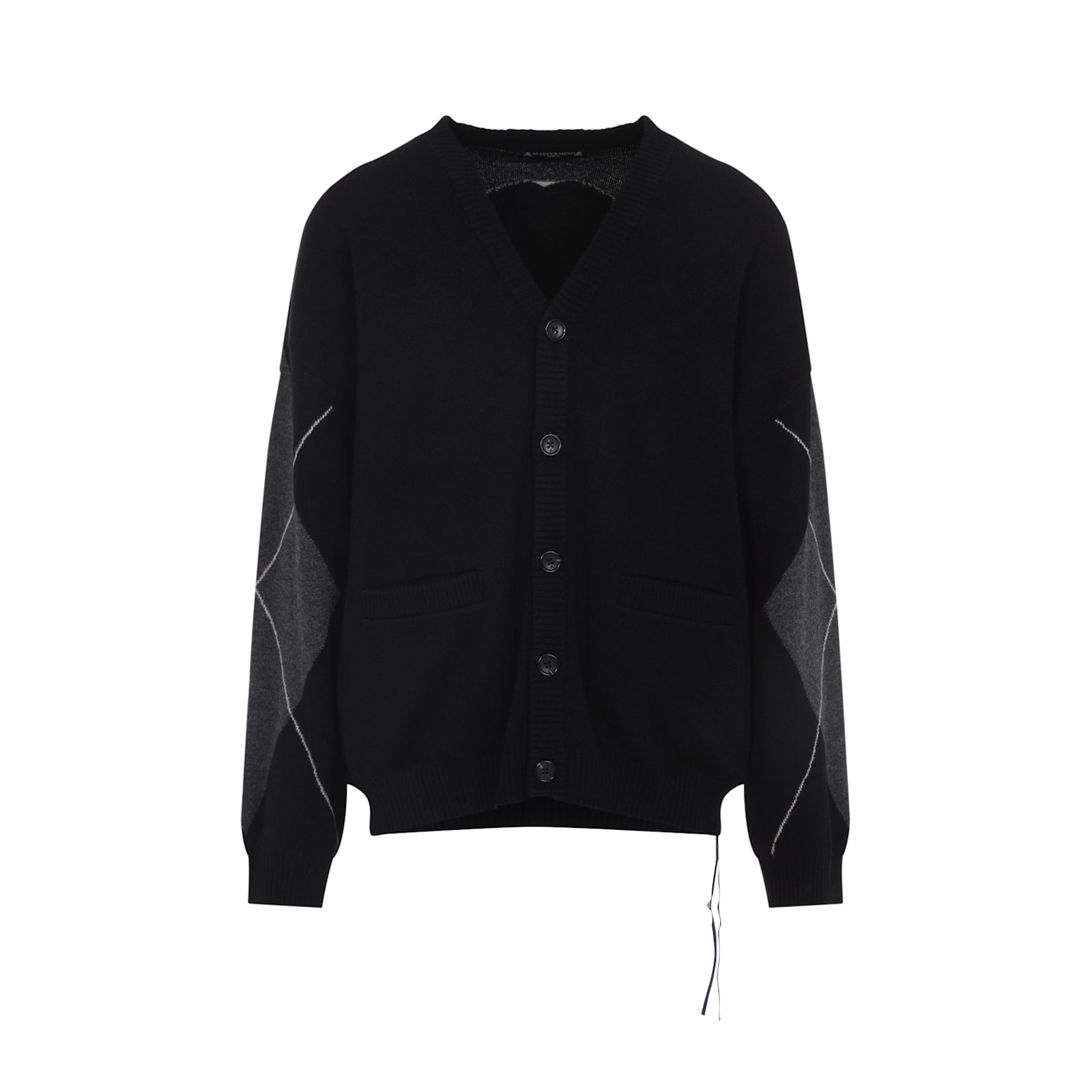 Mastermind Japan Cashmere Cardigan With V-neckline And Skull Motif In Black