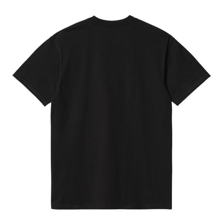 Carhartt Black American Script T-shirt In Black