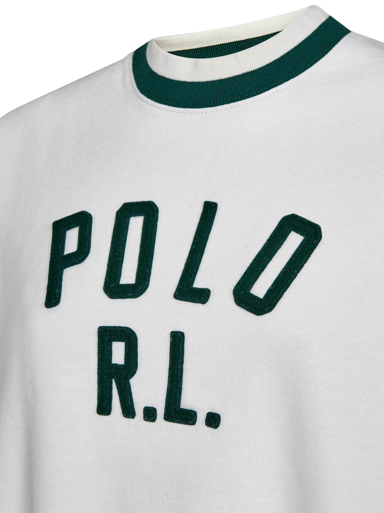 Shop Polo Ralph Lauren Sweatshirt In White