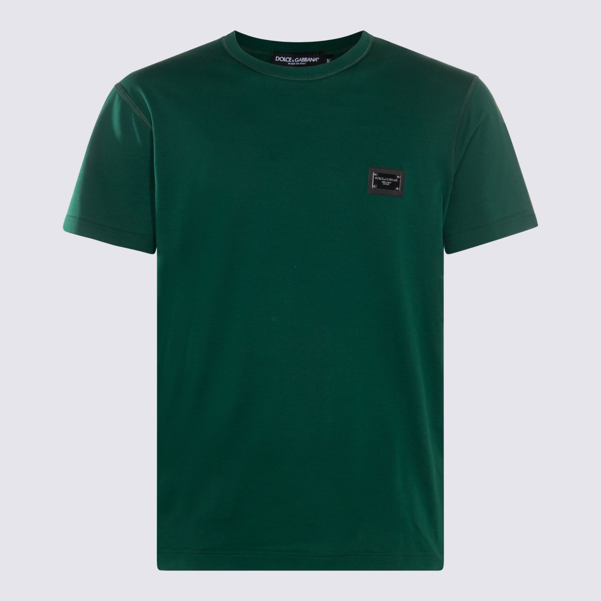 DOLCE & GABBANA GREEN COTTON T-SHIRT