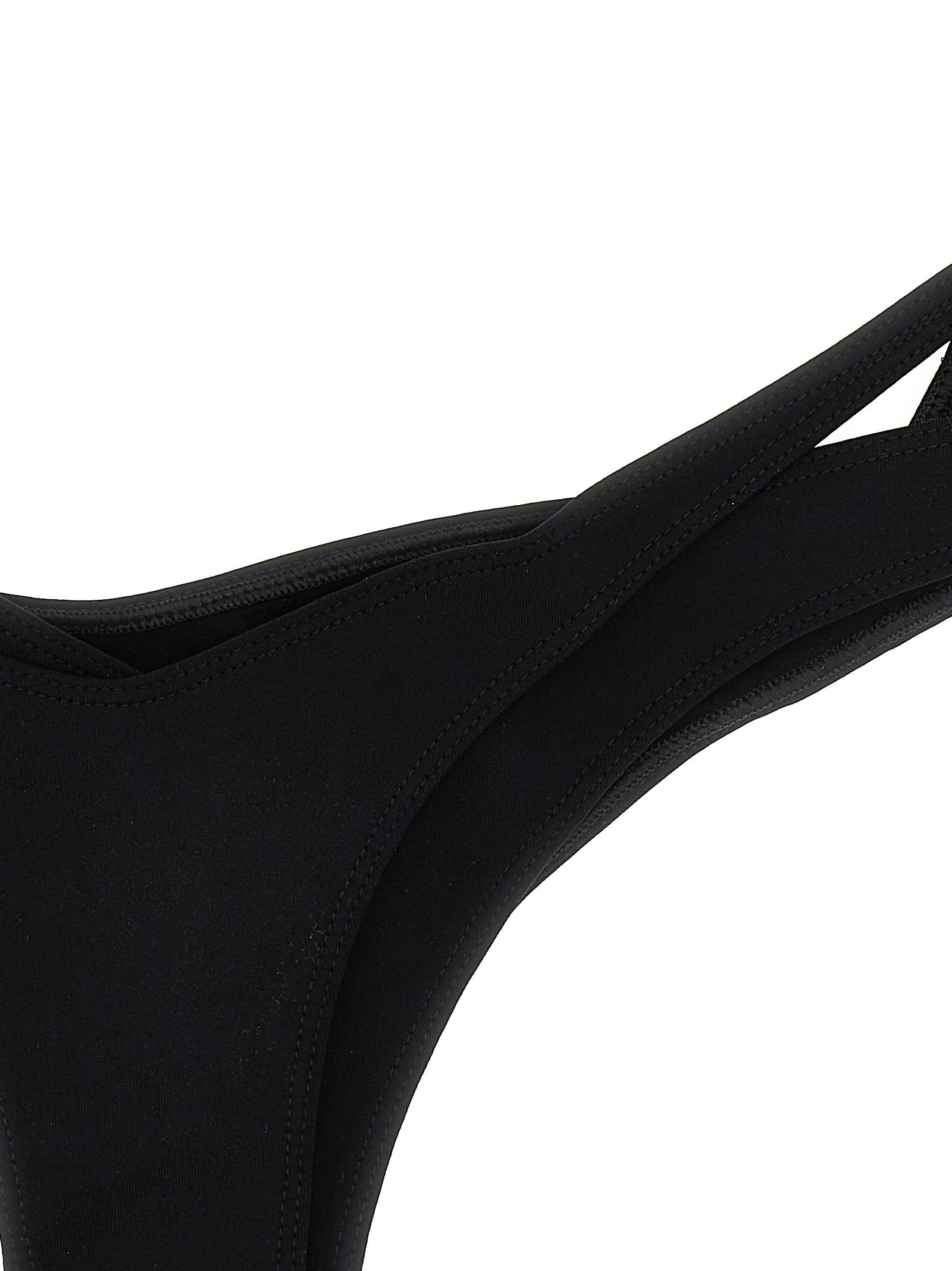 Shop Mugler Double Effect Bikini Briefs In Black