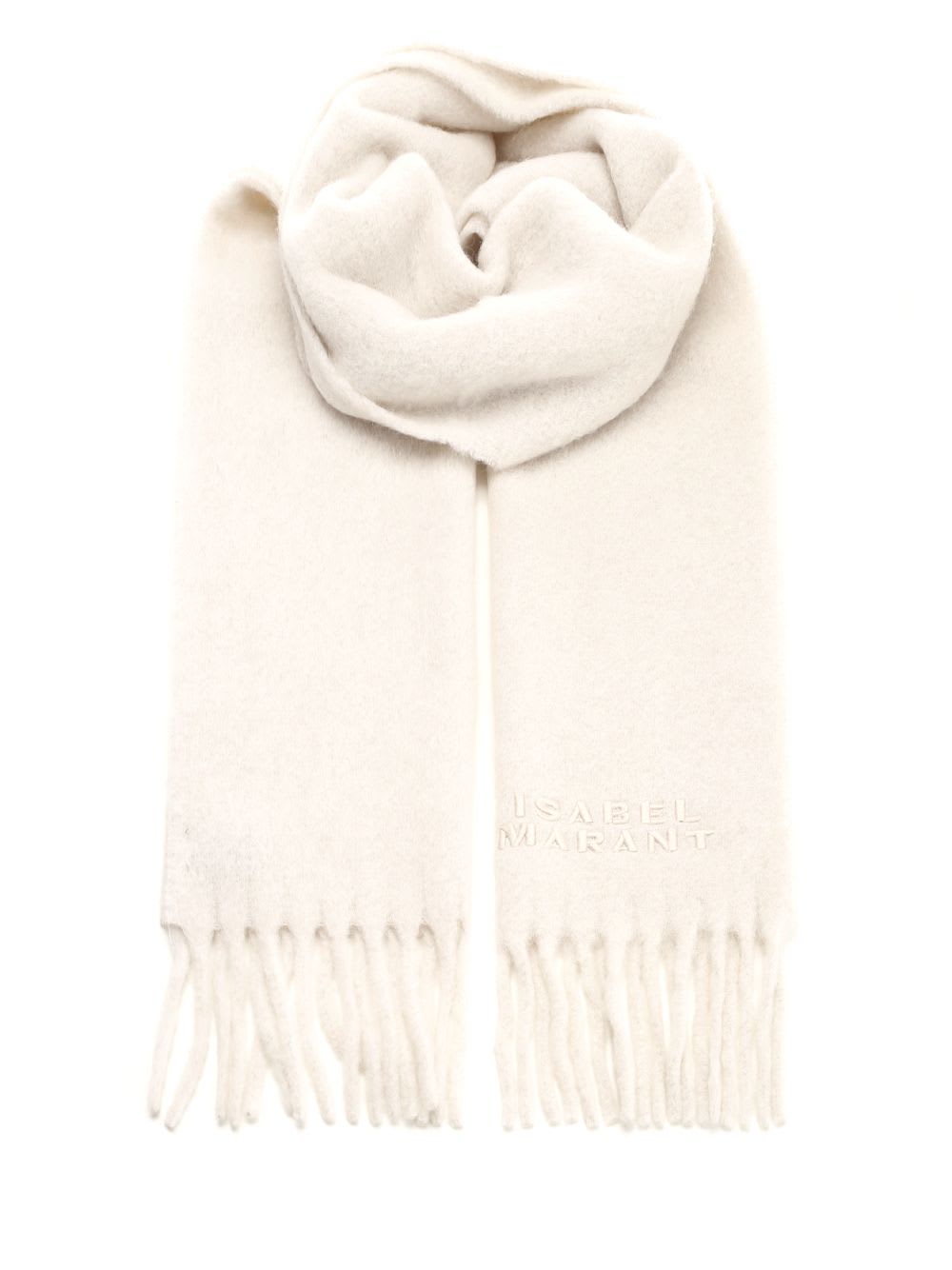 Shop Isabel Marant Firny Long Scarf In Beige