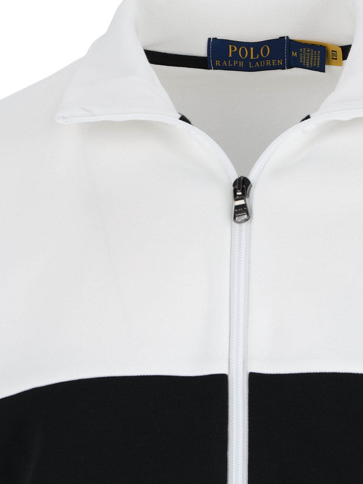 Polo Ralph Lauren Block Design High Collar Sweatshirt With Pockets