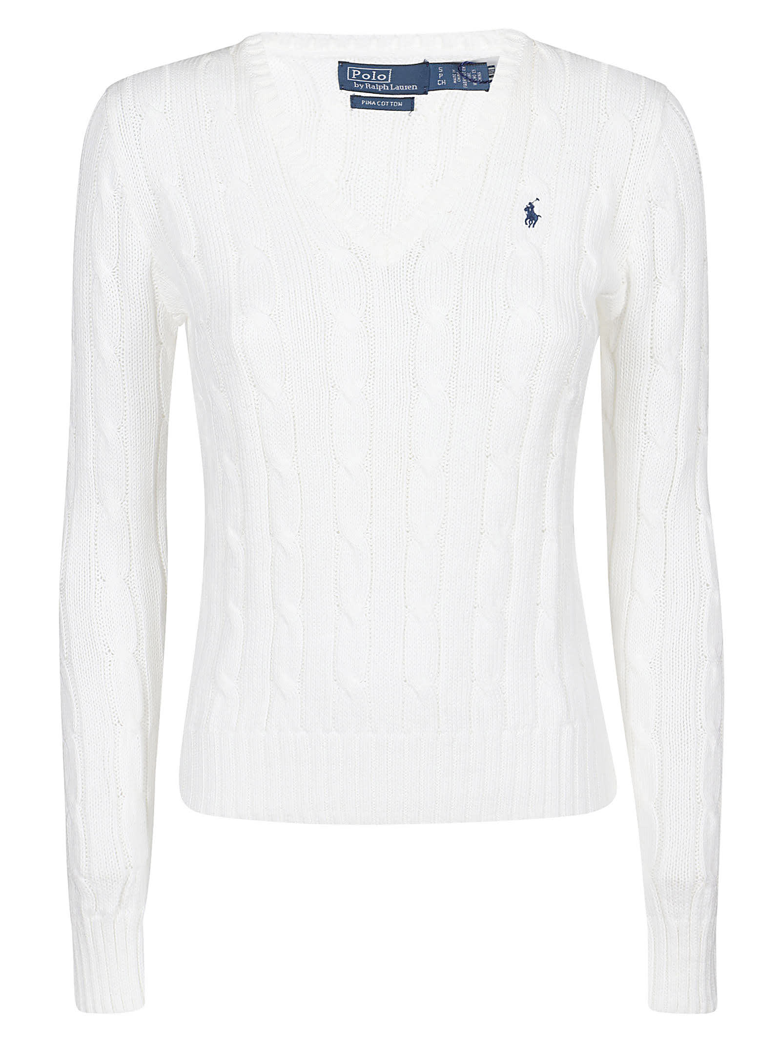 Shop Polo Ralph Lauren Kimberly Sweater In White