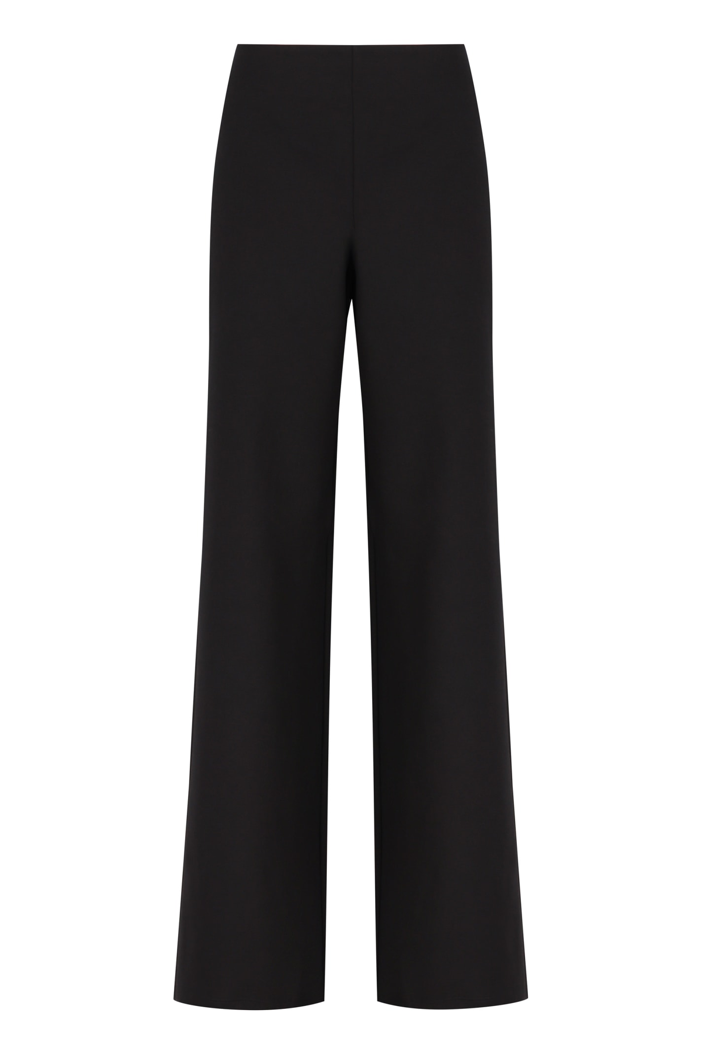 Shop Alberta Ferretti Flared Trousers In Black