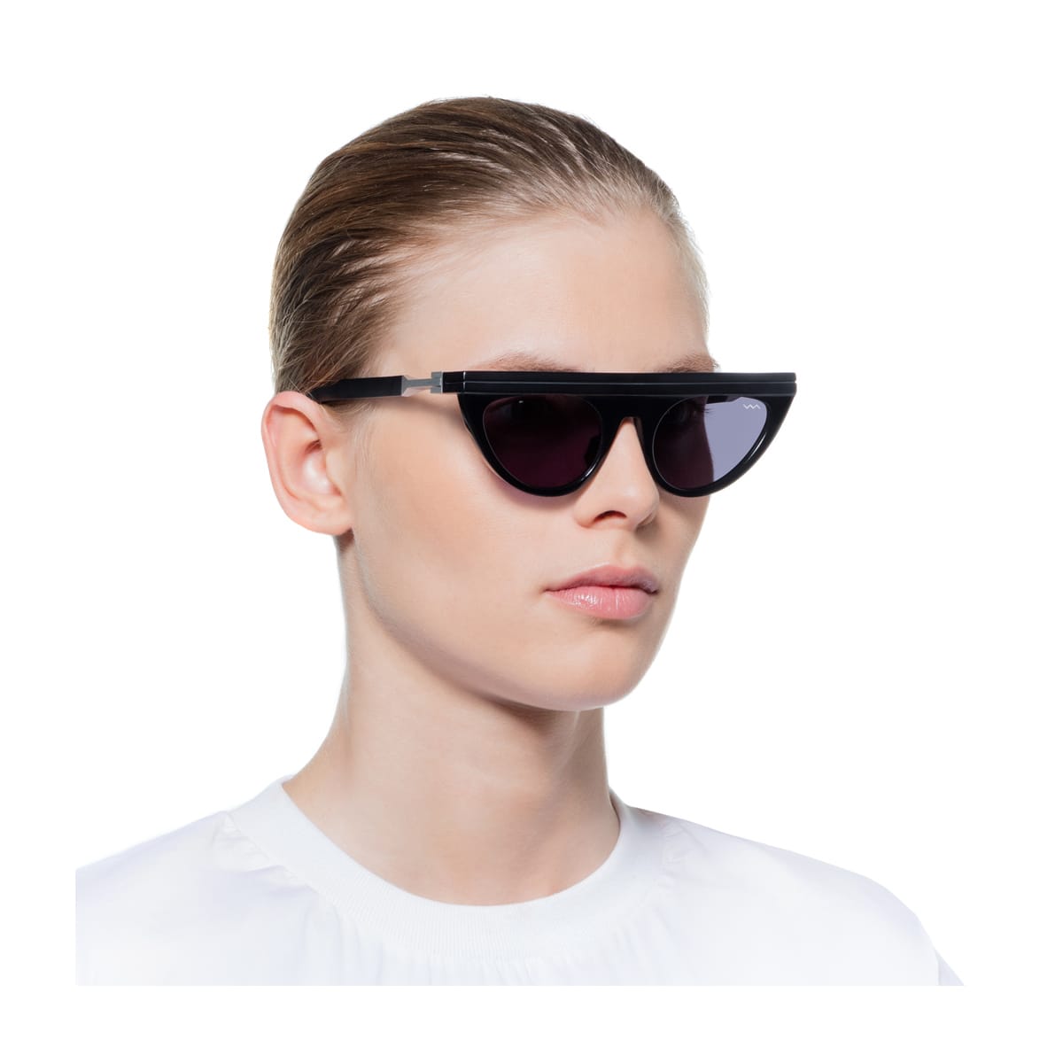 Shop Vava Bl0027 Black Label Black Matte Sunglasses In Nero