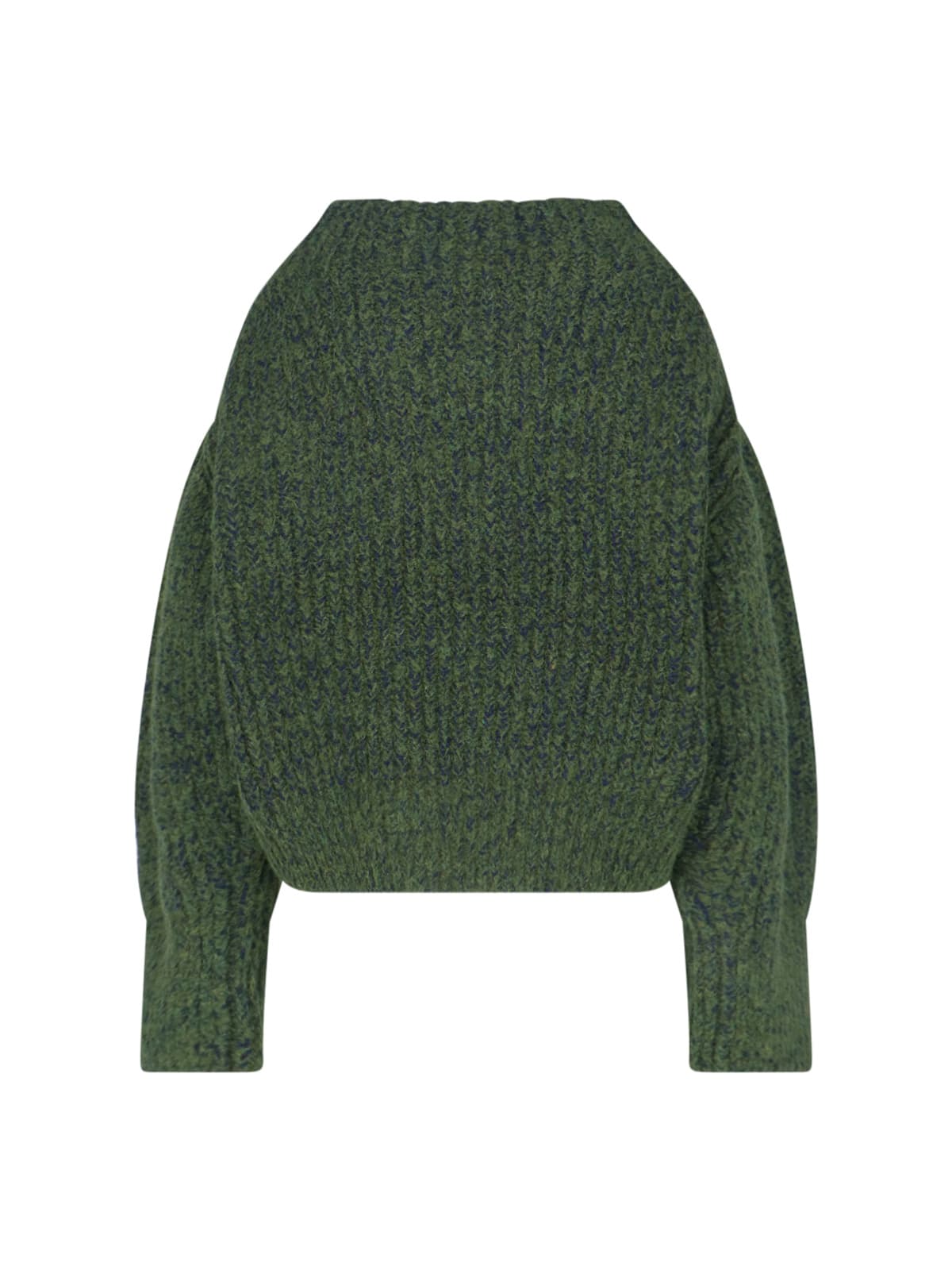 Dries Van Noten Teubina Embellished Oversize Sweater In Green