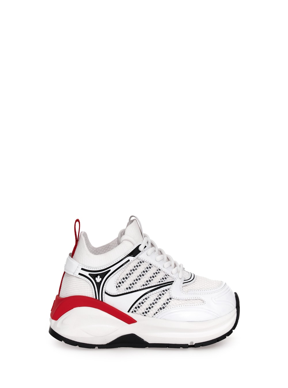 Shop Dsquared2 Dash White And Silver Low Top Sneakers With 1964 Logo In Techno Fabric Man