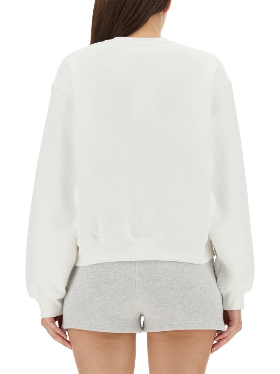Shop Alexander Wang T Essential Sweatshirt In White