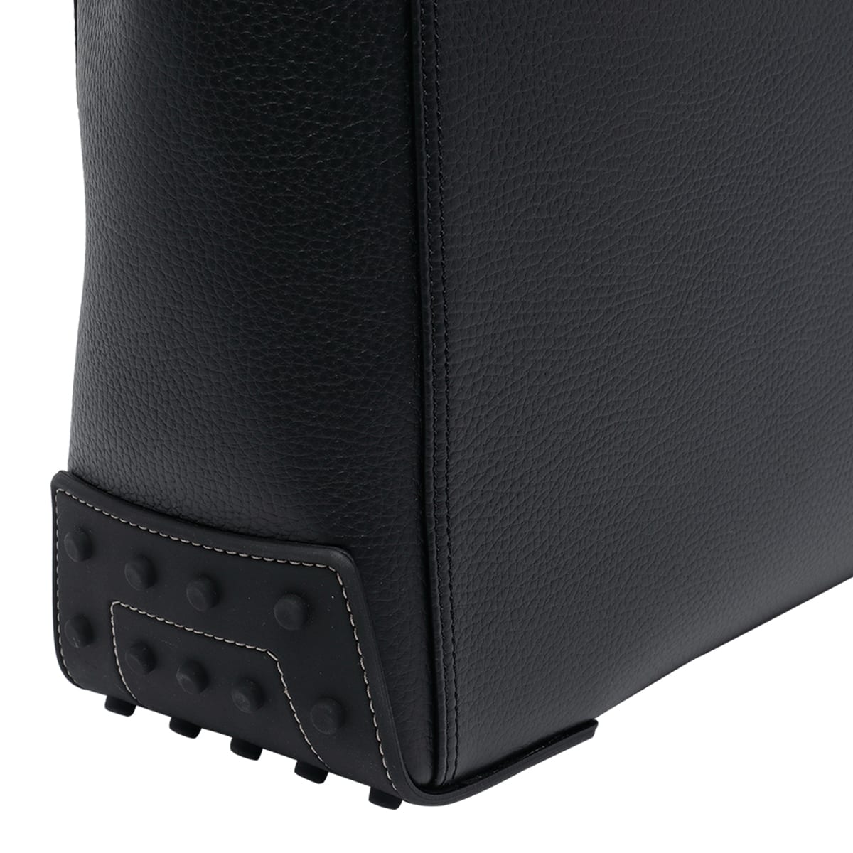 Tod's Tote Shopping Bag In Leather Medium In Black