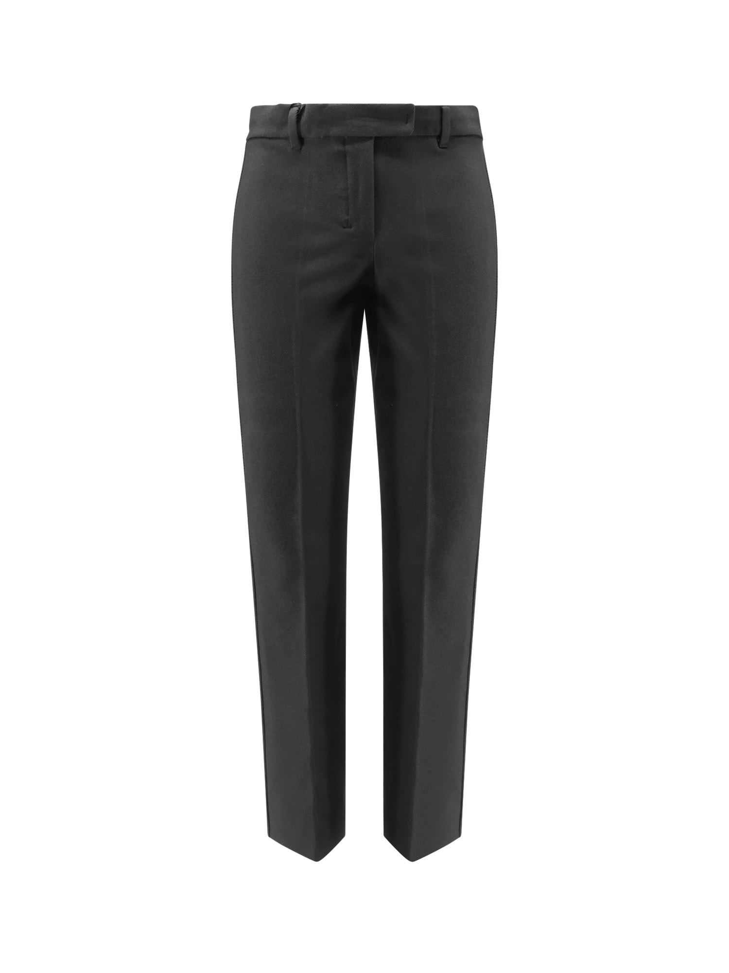 S Max Mara Umanita Cotton Blend Trousers In Black