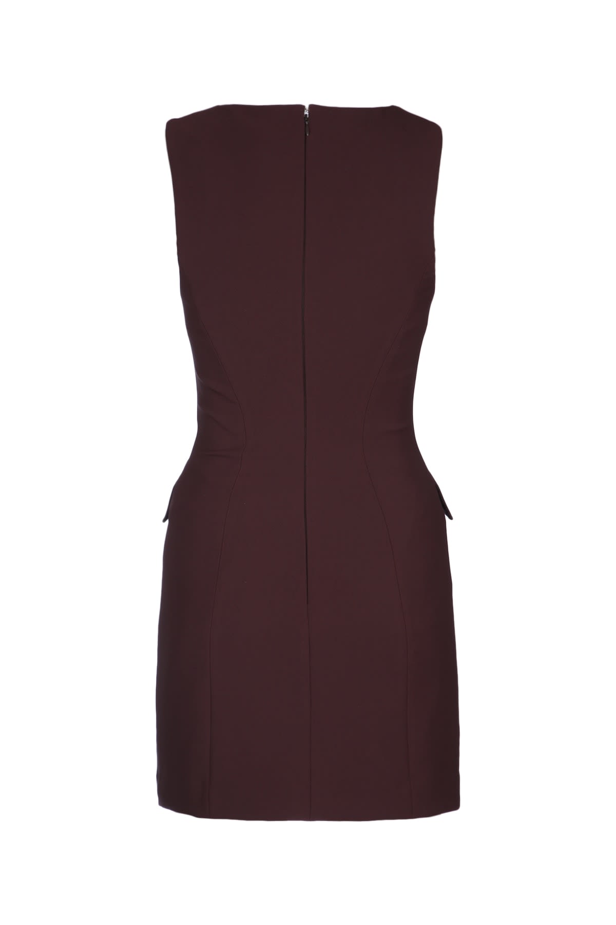 Elisabetta Franchi Sleeveless Floral Peplum Balloon Dress In Cacao