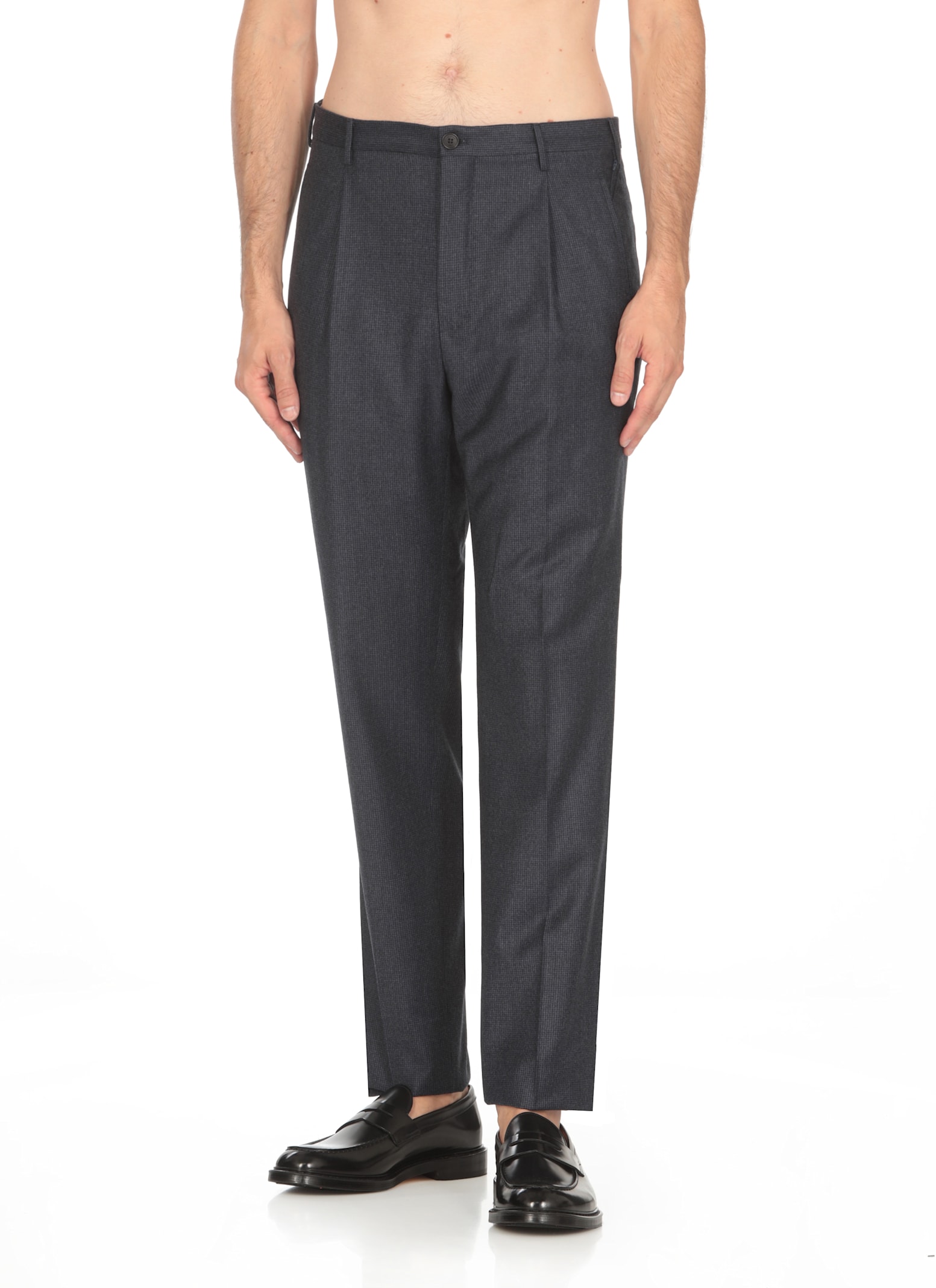 INCOTEX VIRGIN WOOL PANTS 