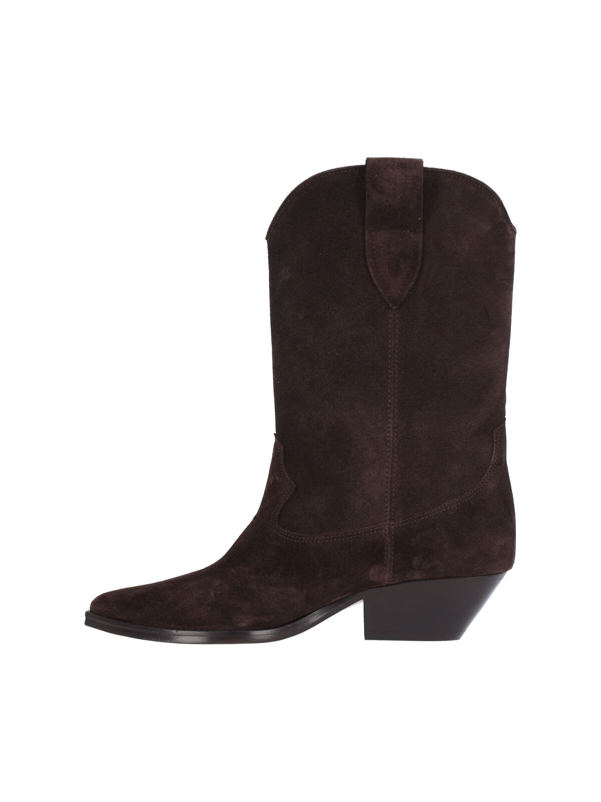 Isabel Marant Duerto Chocolate Cowboy Boots In Suede Women In Brown
