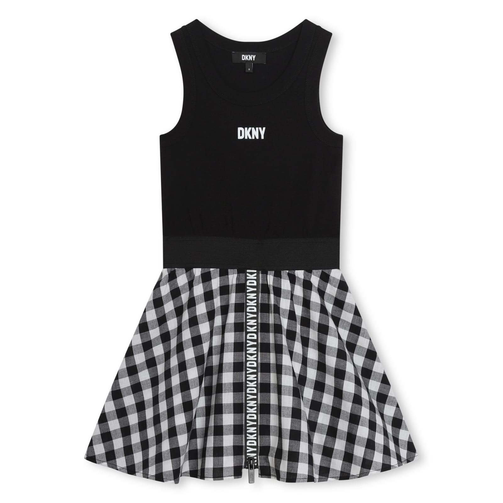 Shop Dkny Dresses With Print In Black
