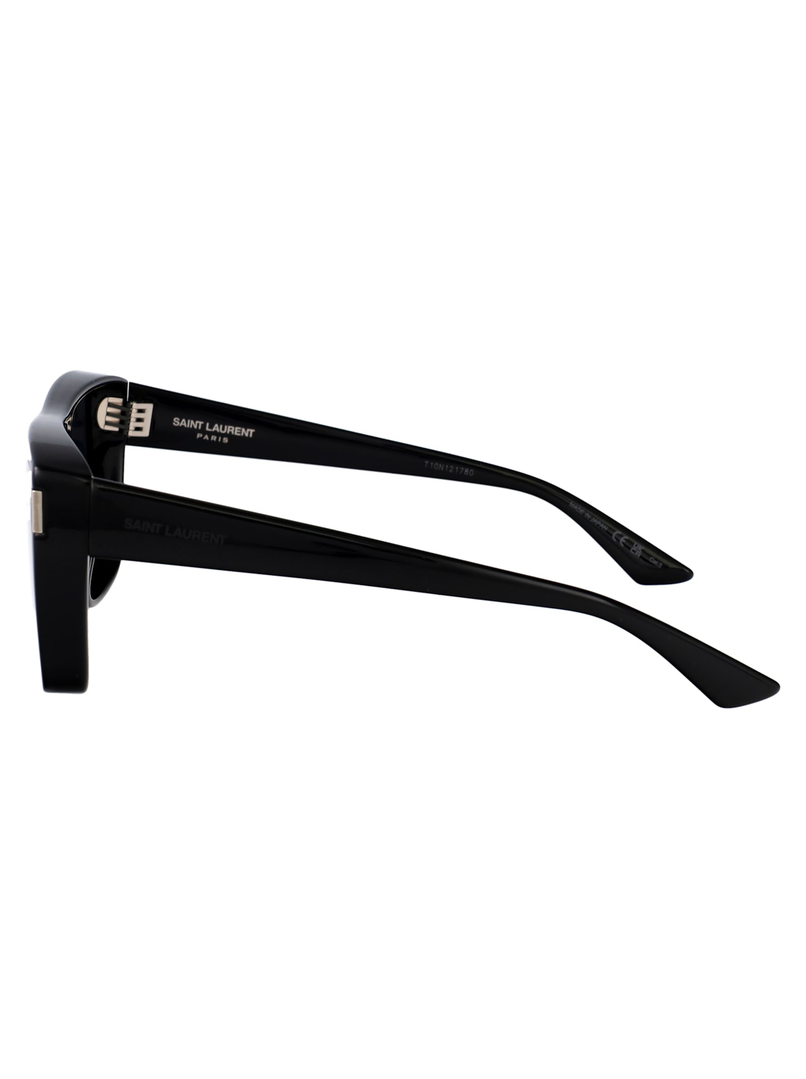 Saint Laurent Black-black-black Bio Injection Sunglasses In Black