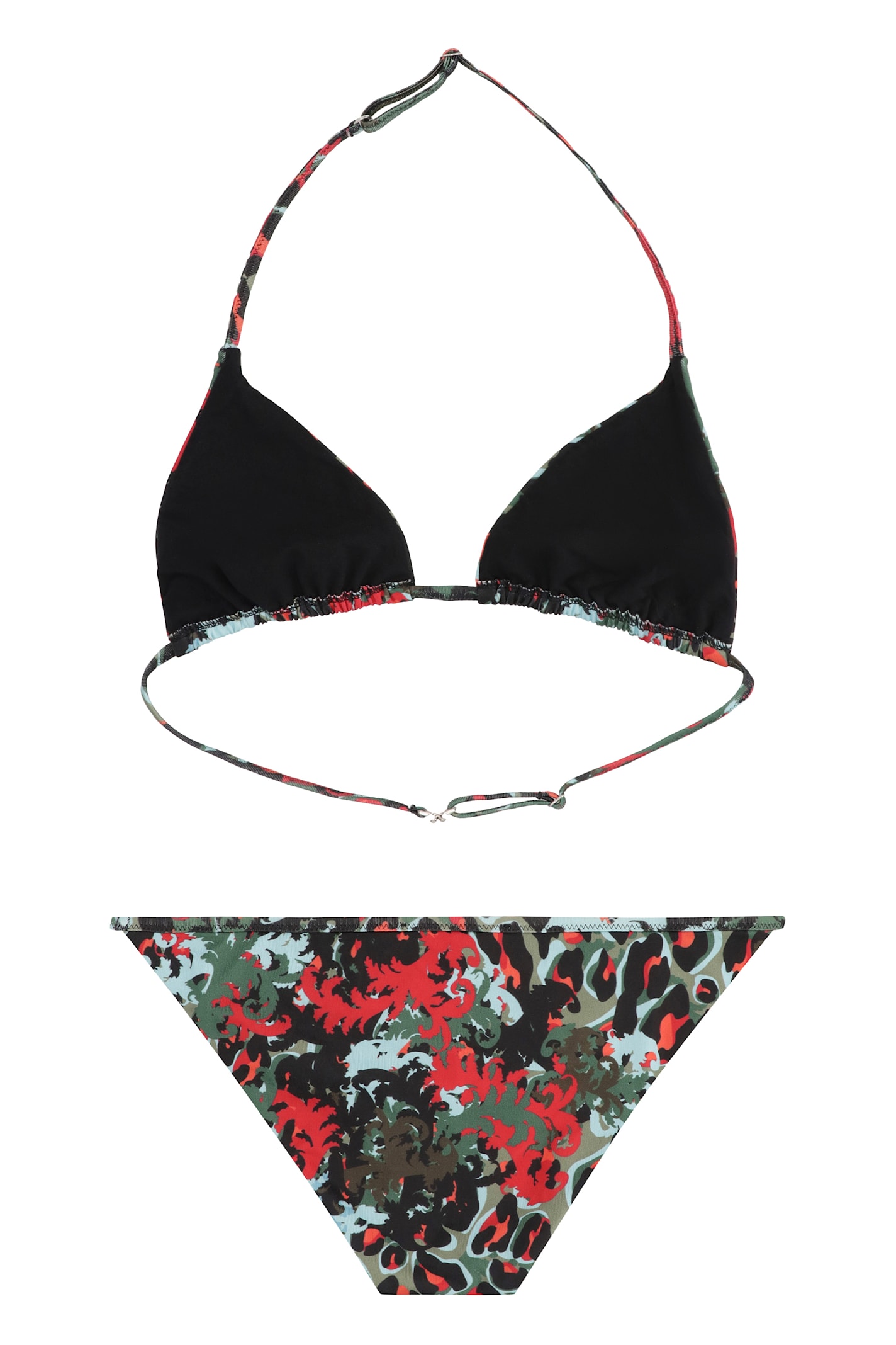 Young Versace Printed Bikini In Multi