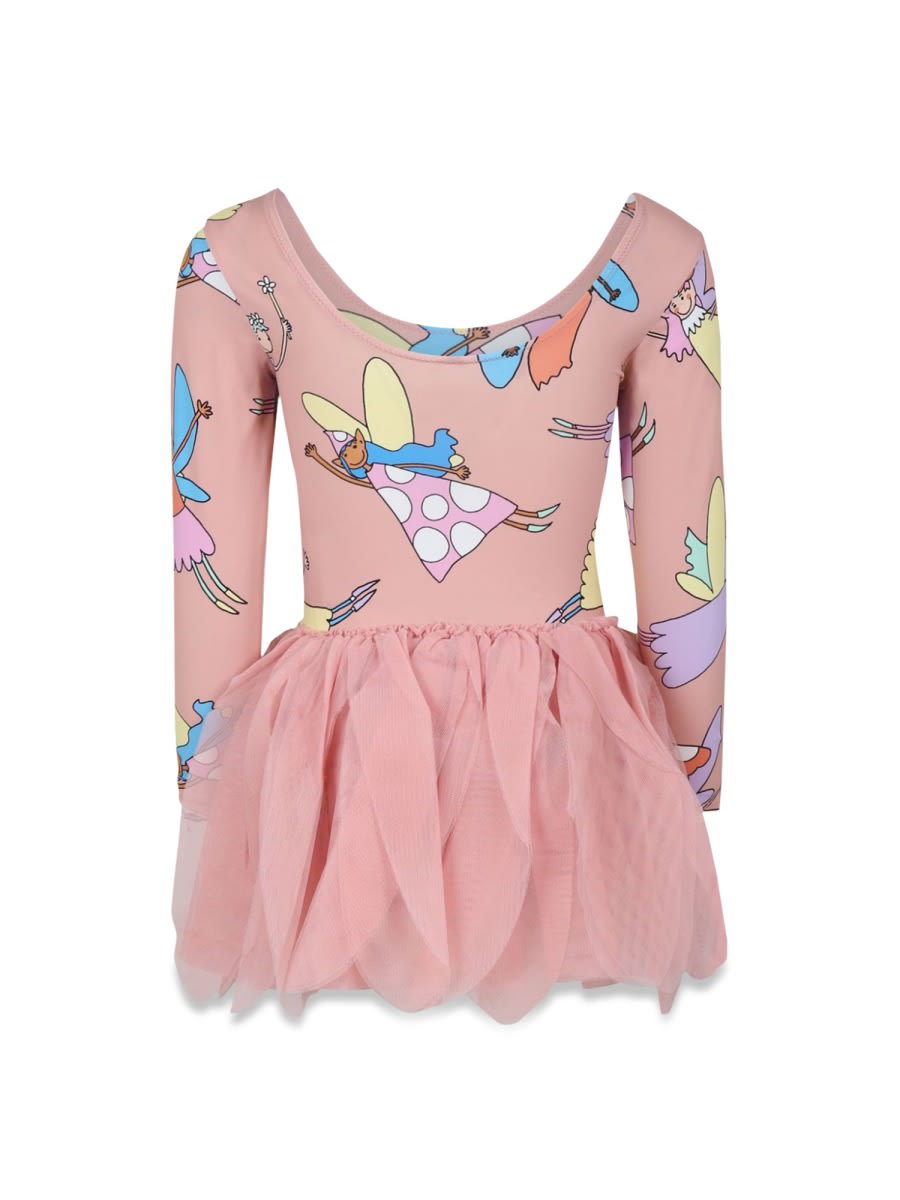Stella Mccartney Fairy Print Ruffled Dress In Multicolour