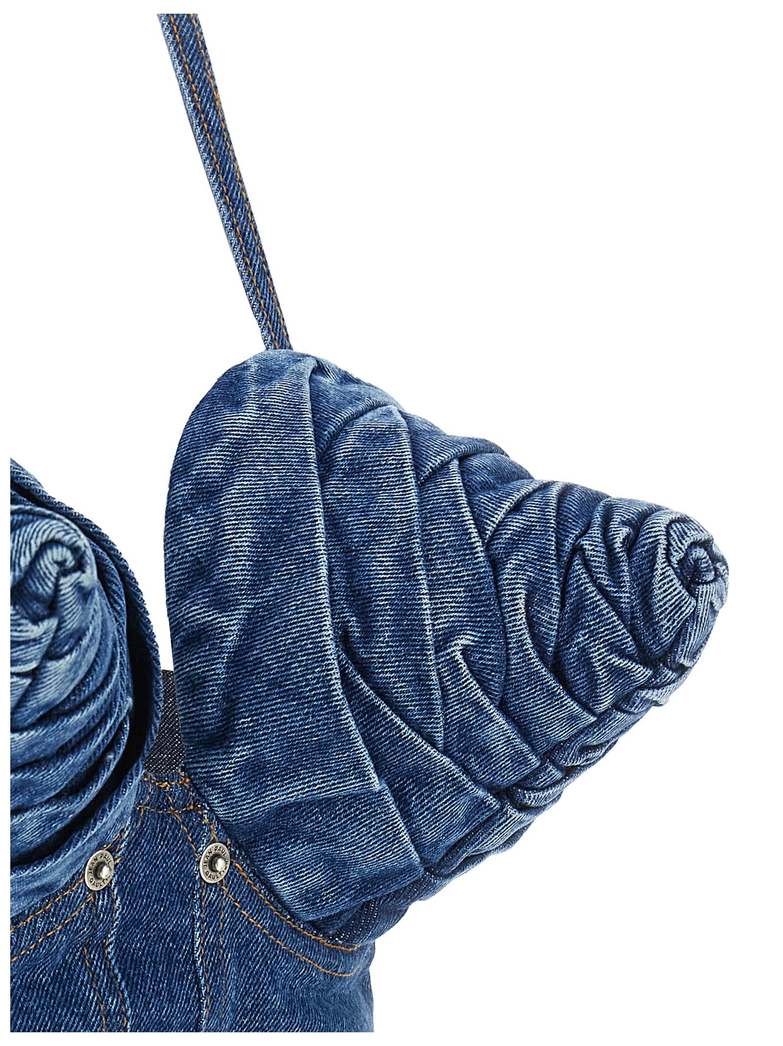 Shop Jean Paul Gaultier Denim Top