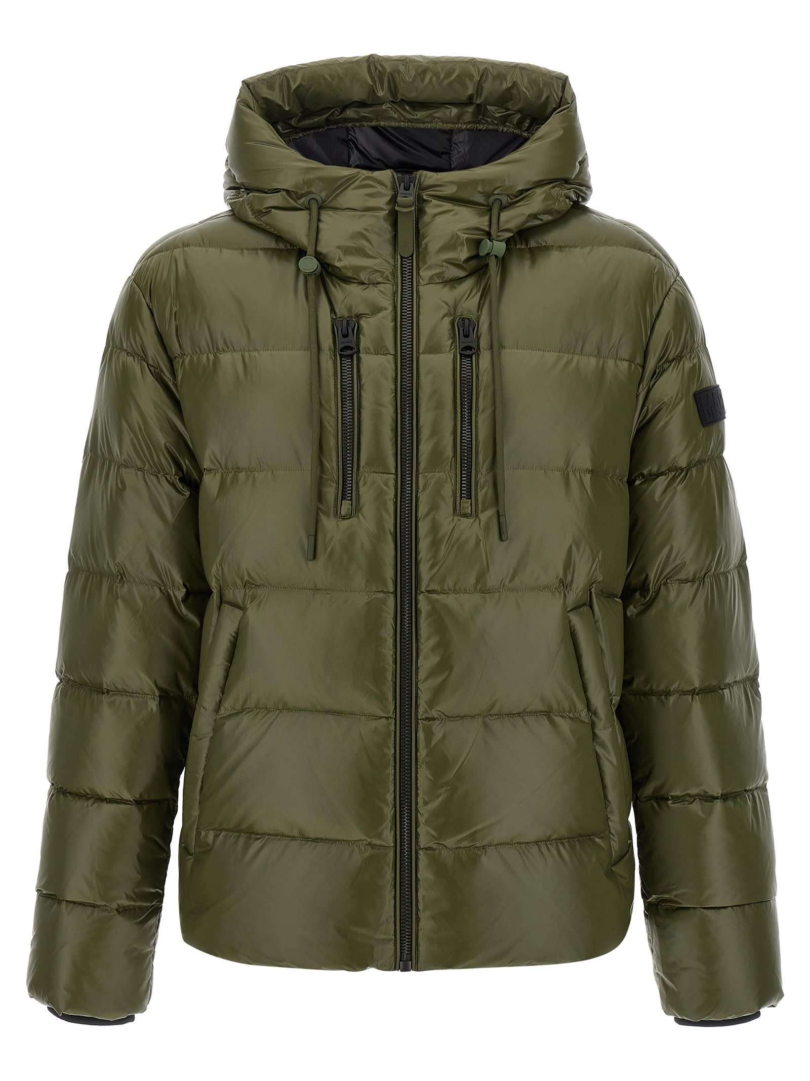 Mackage Long-sleeved Down Jacket In Green