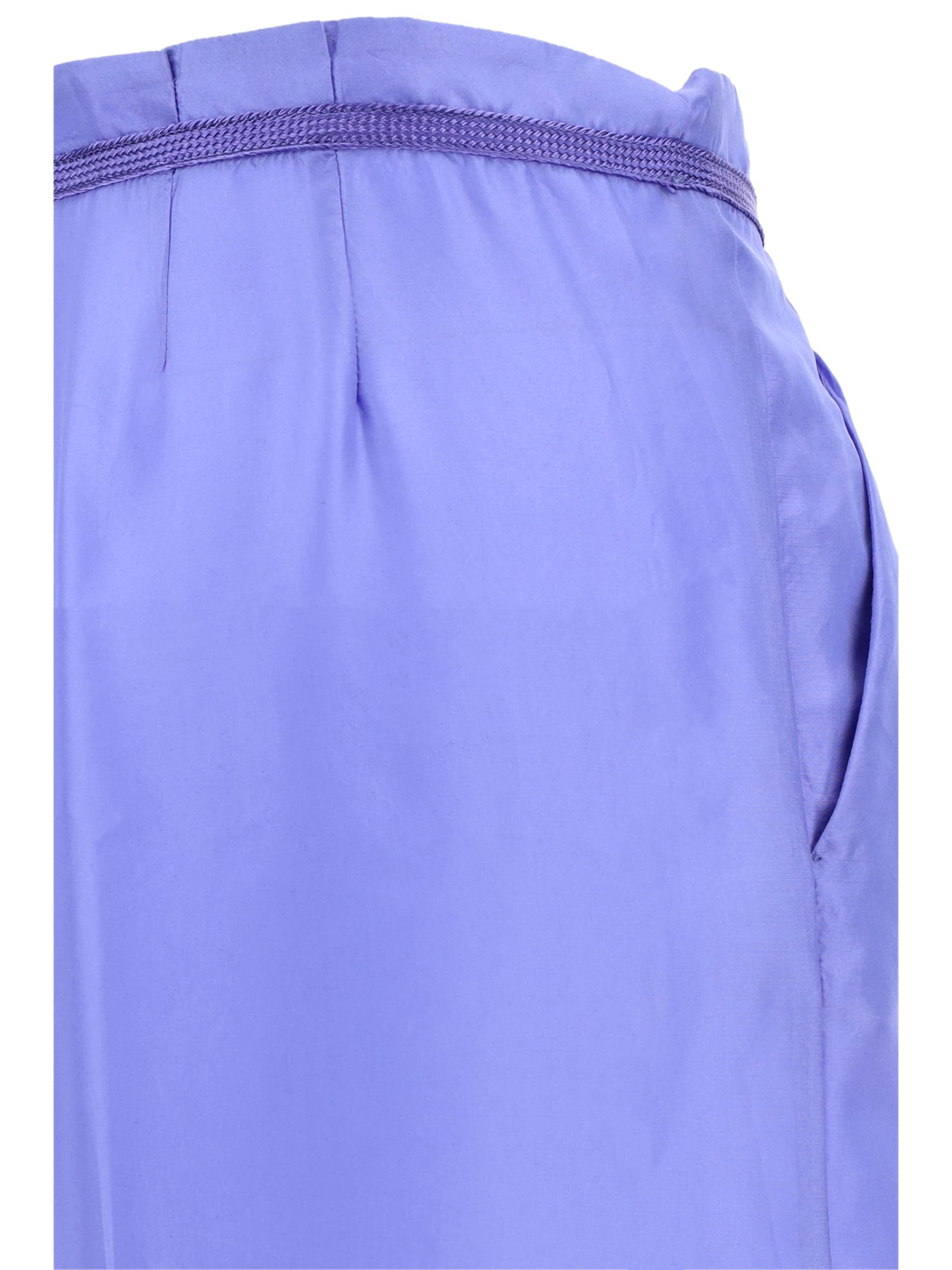 Shop Forte Forte Habotai Pants In Lilac