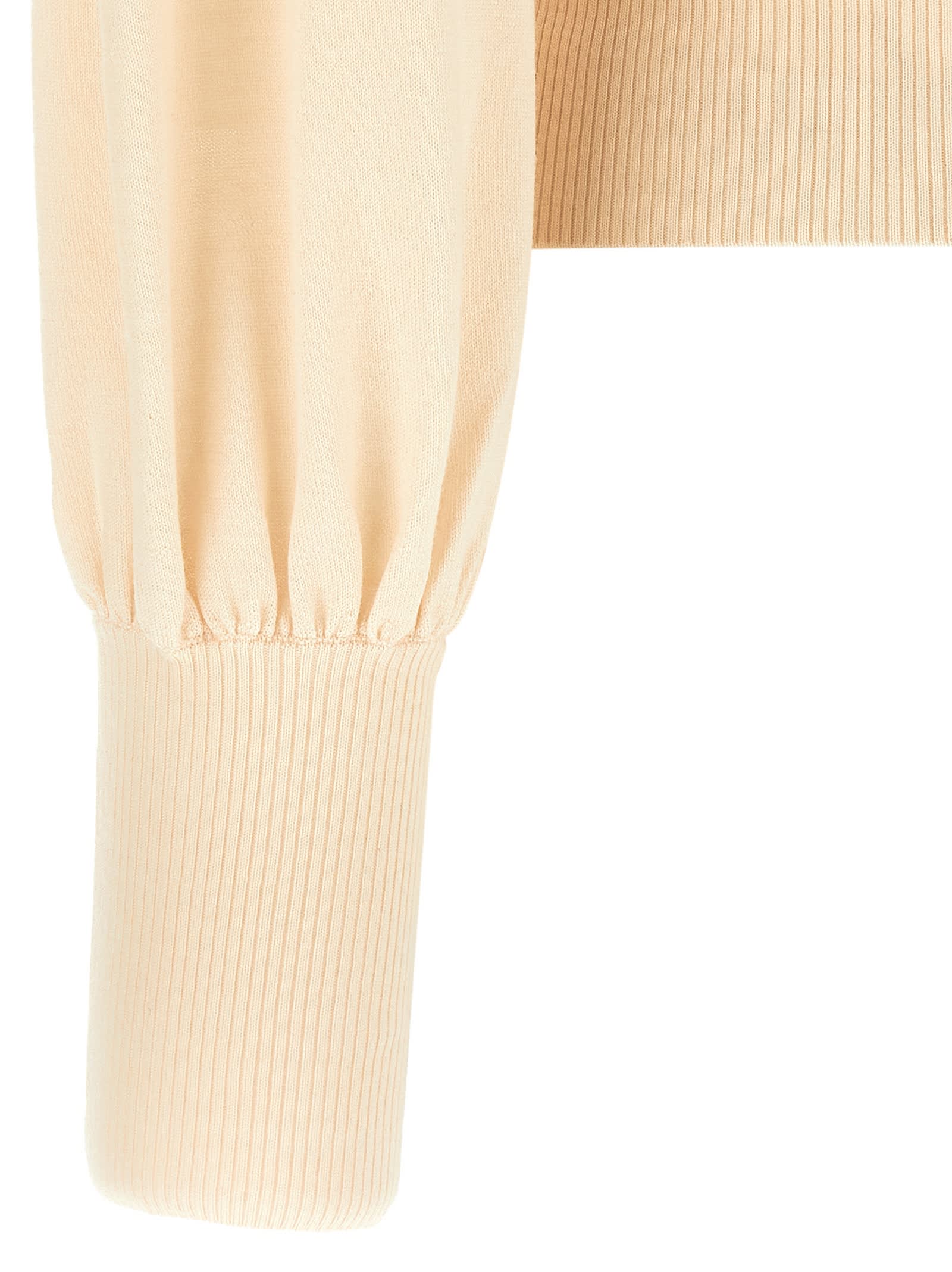 Zimmermann Pussybow Puff-sleeve Blouse In Neutral